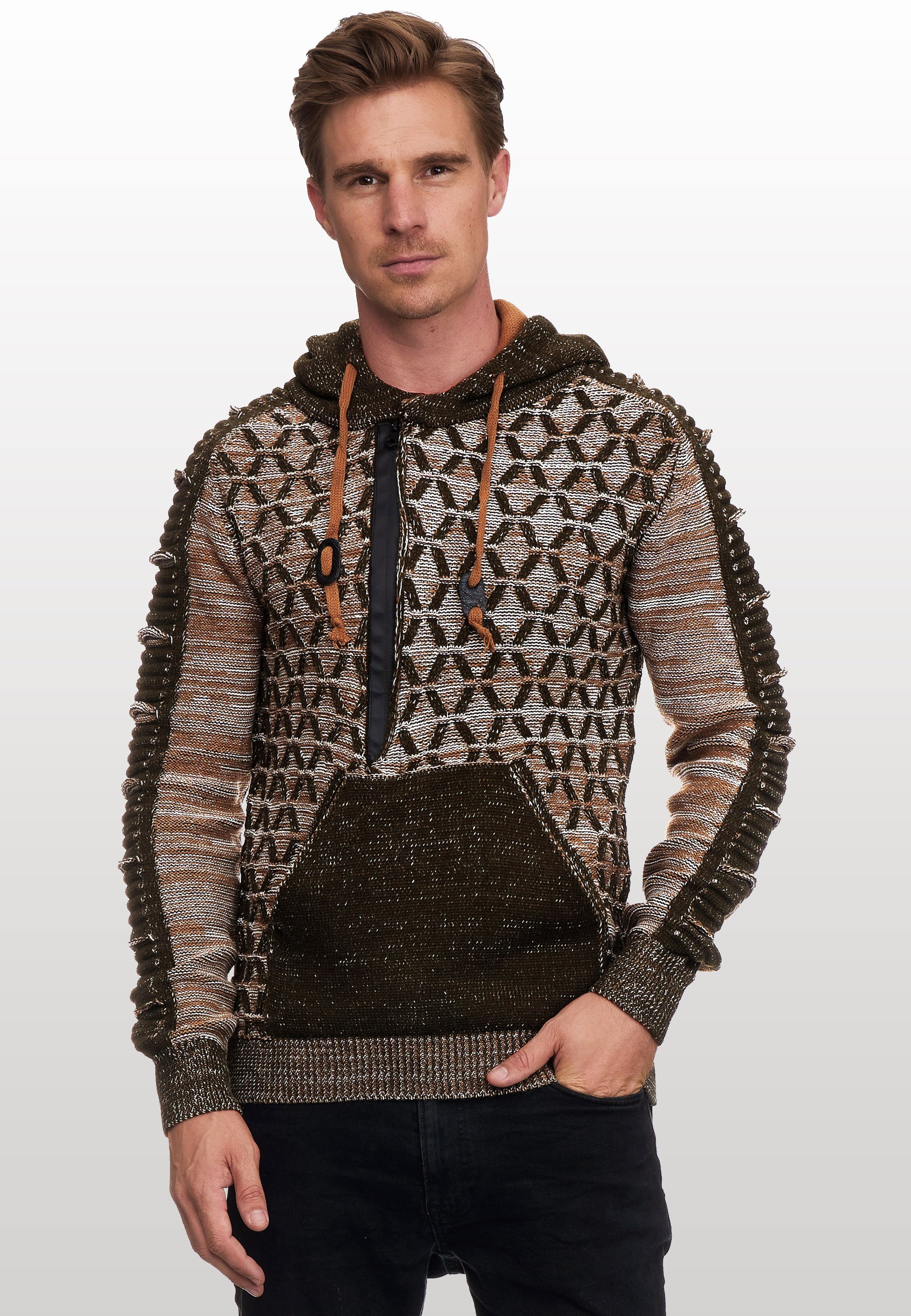 Rusty Neal Kapuzensweatshirt, in ausgefallenem Design günstig online kaufen