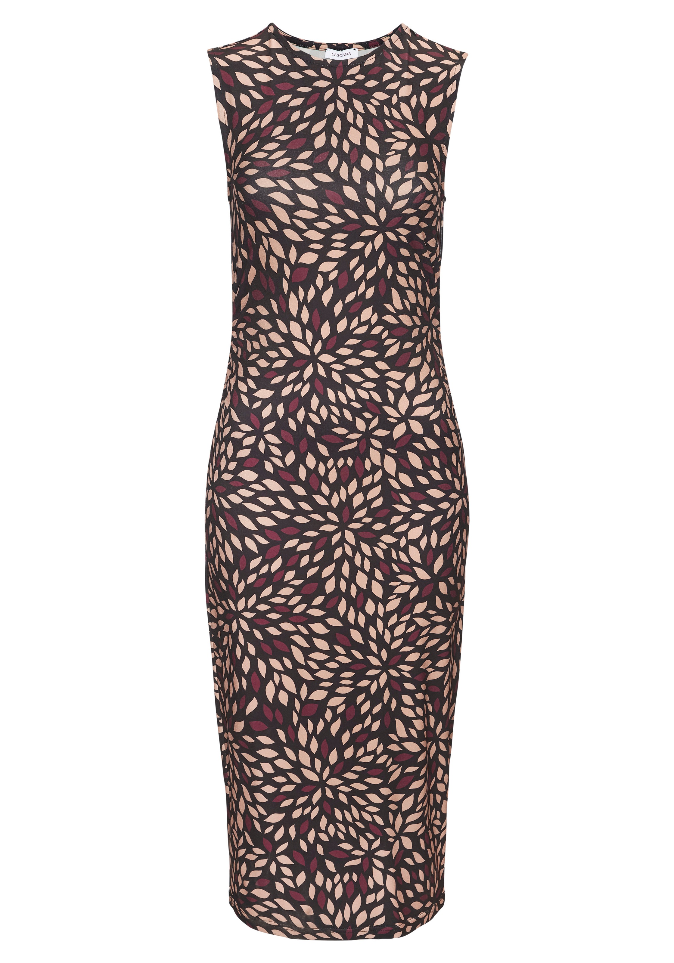 LASCANA Midikleid, mit Allover-Print