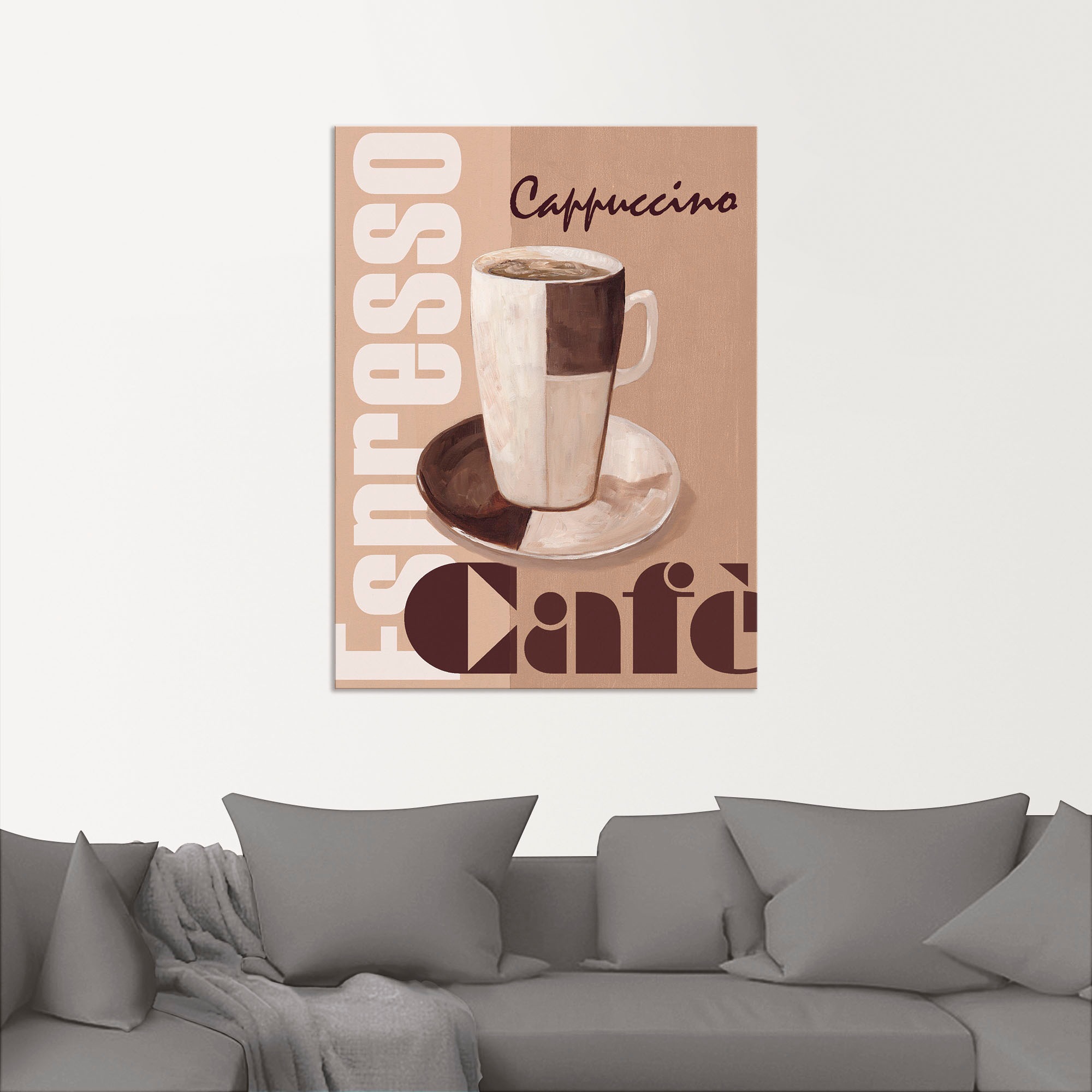 Artland Wandfolie »Cappuccino - Café«, Getränke, (1 St.), selbstklebend