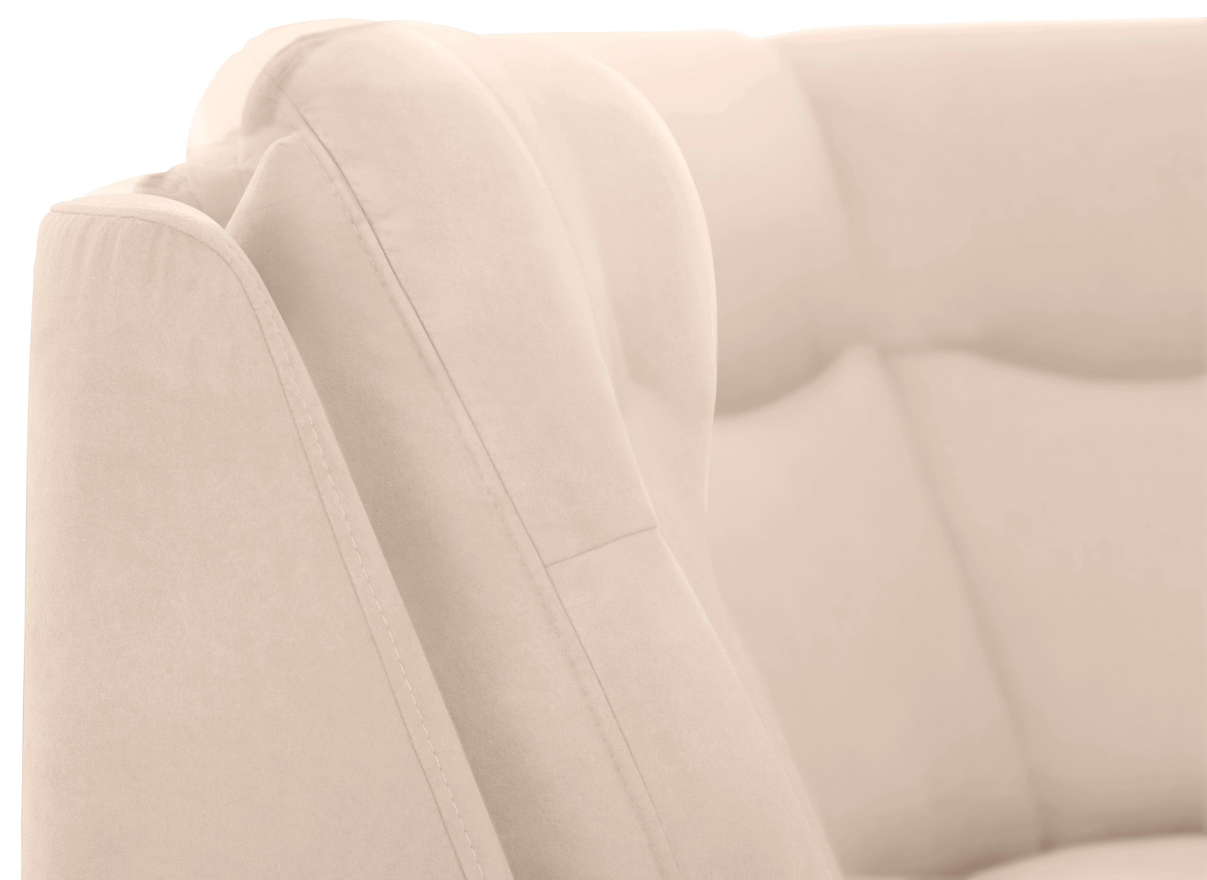 Home affaire Ecksofa »Boccaccio L-Form« mit Federkern, incl. Kopfteilverstellung, wahlweise Bettfunktion