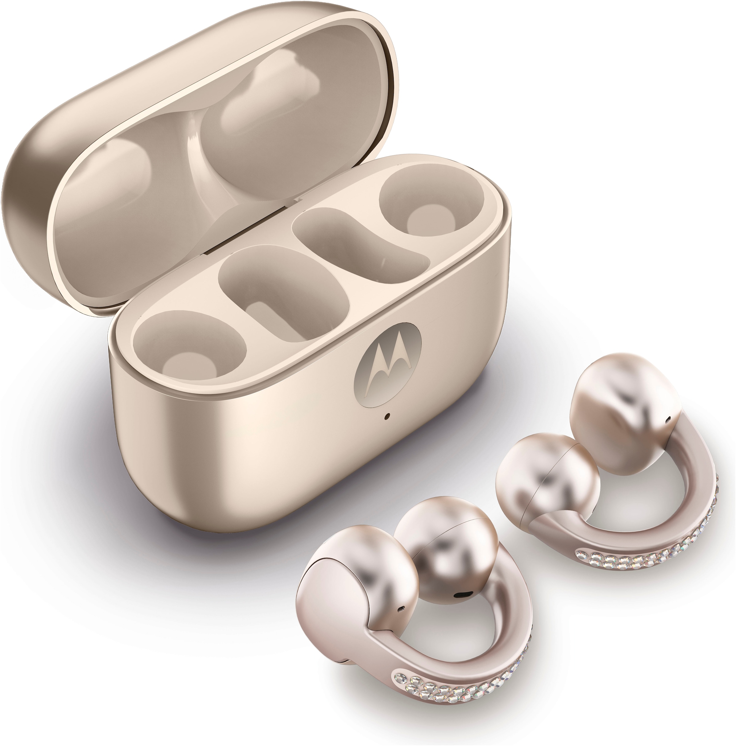 Motorola On-Ear-Kopfhörer »moto buds loop«, Bluetooth, Active Noise Cancelling (ANC)-Adaptive Noise-Cancelling-Transparenzmodus-Hi-Res