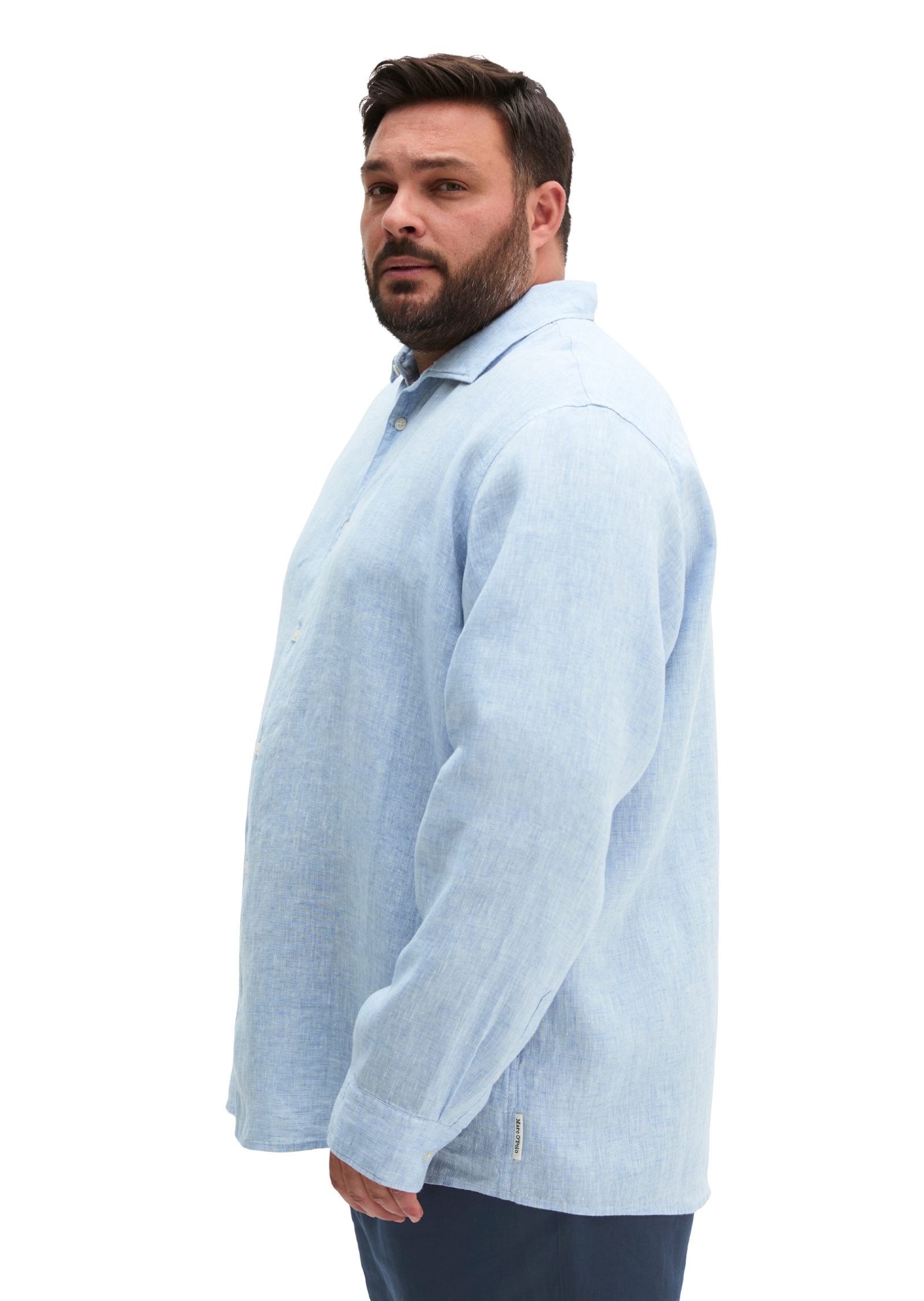 Marc O'Polo Langarmhemd »aus feinem Leinen-Chambray«
