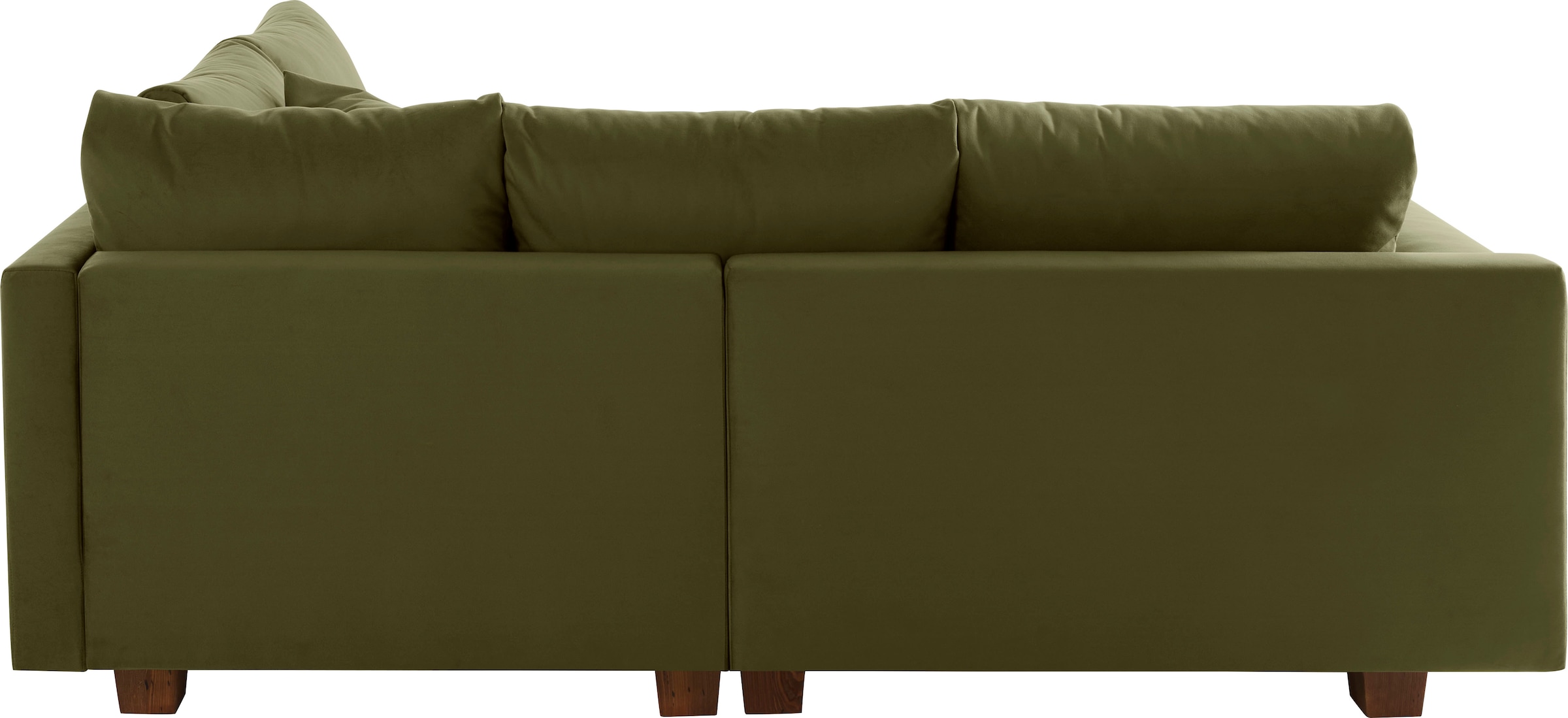 Home affaire Ecksofa »Rice L-Form inkl. Hocker«, (Set, mit Hocker), mit Bonnellfederkern, Hocker & Kissen, Ottomane beidseitig montierbar