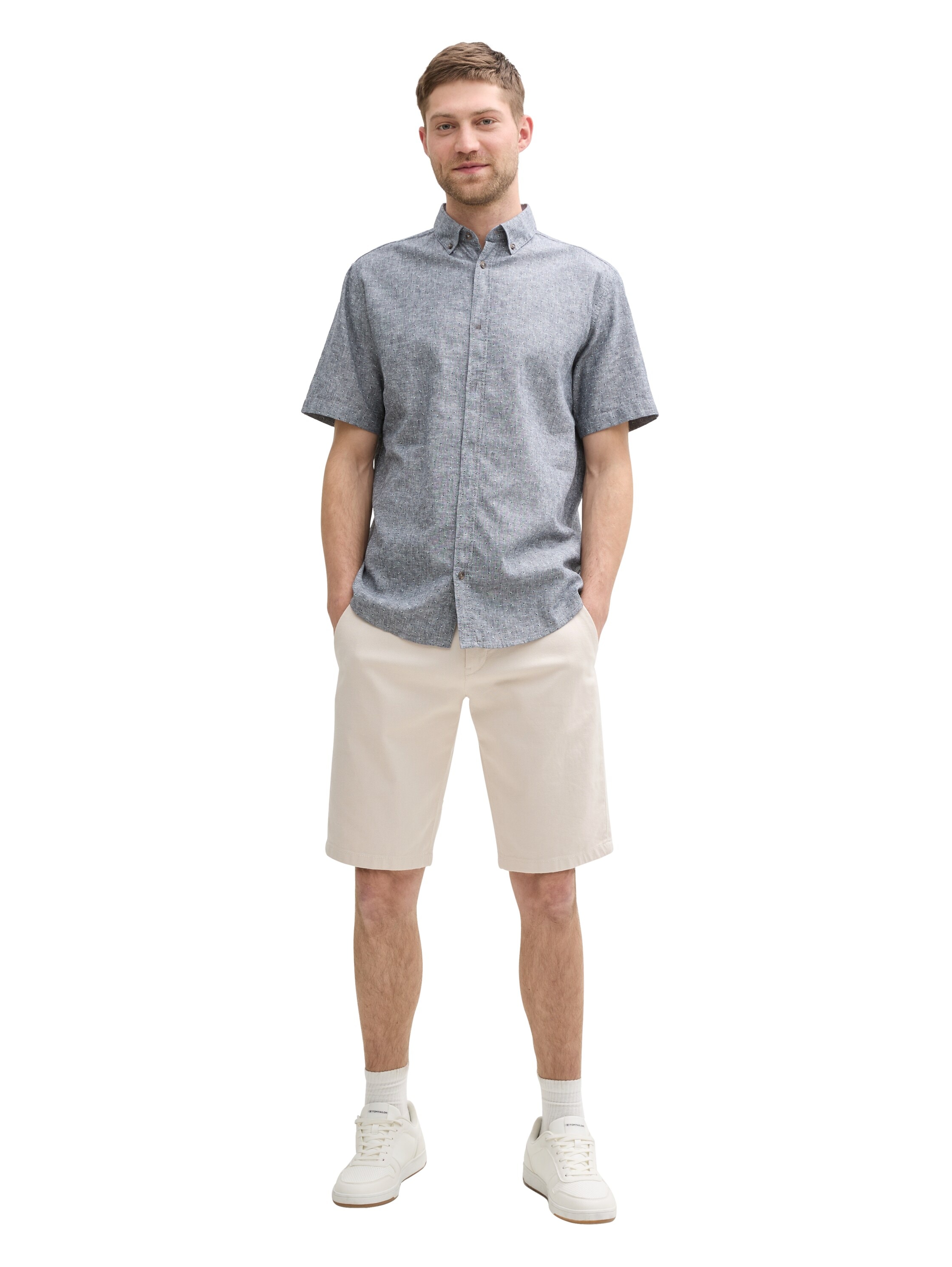 TOM TAILOR Chinoshorts, mit Gürtel