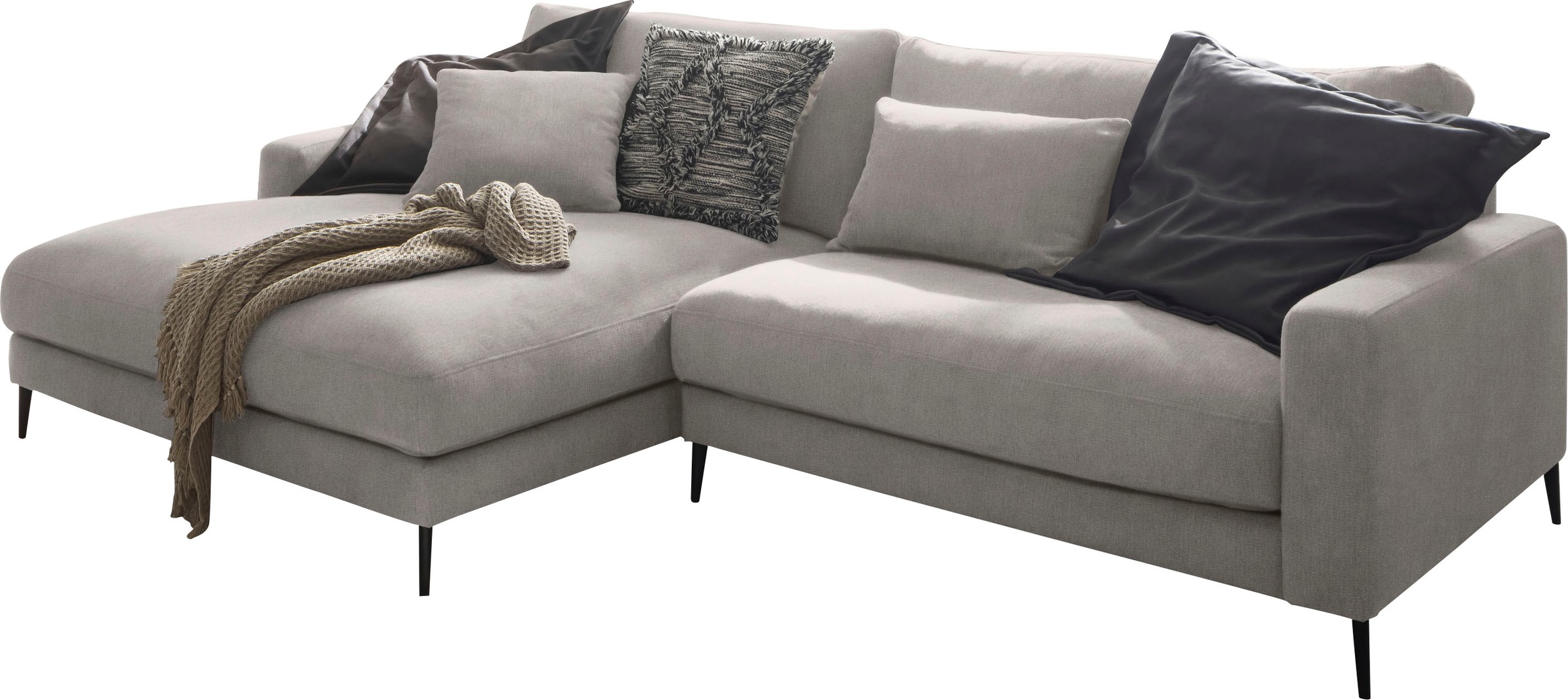 INOSIGN Ecksofa »Downtown Gemütliches Loungemöbel zum Relaxen L-Form«, weicher Sitzkomfort, B/T/H: 272/170/84 cm