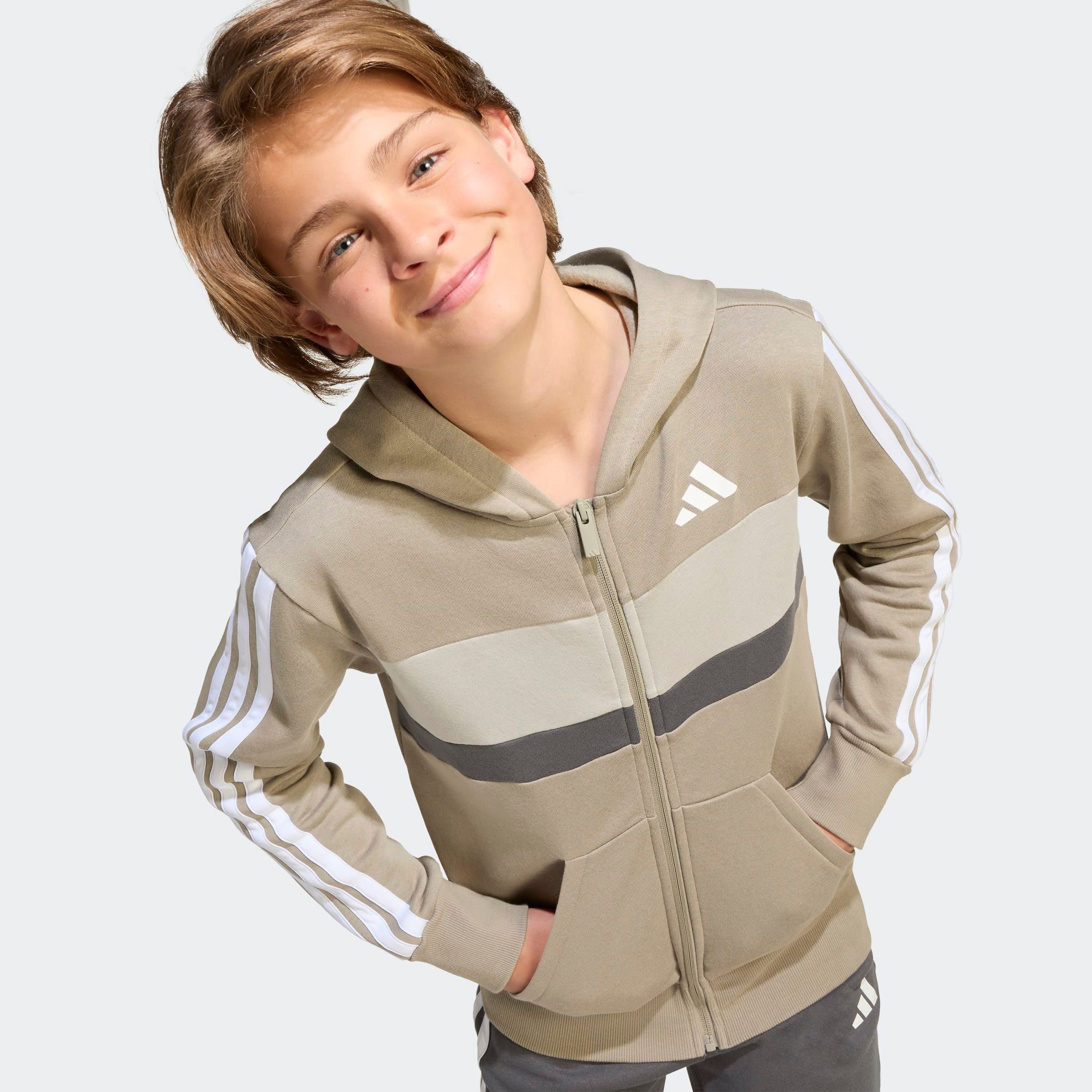 adidas Sportswear Trainingsanzug »SEASONAL ESSENTIALS TIBERIO 3-STREIFEN KIDS« 2 Stk.
