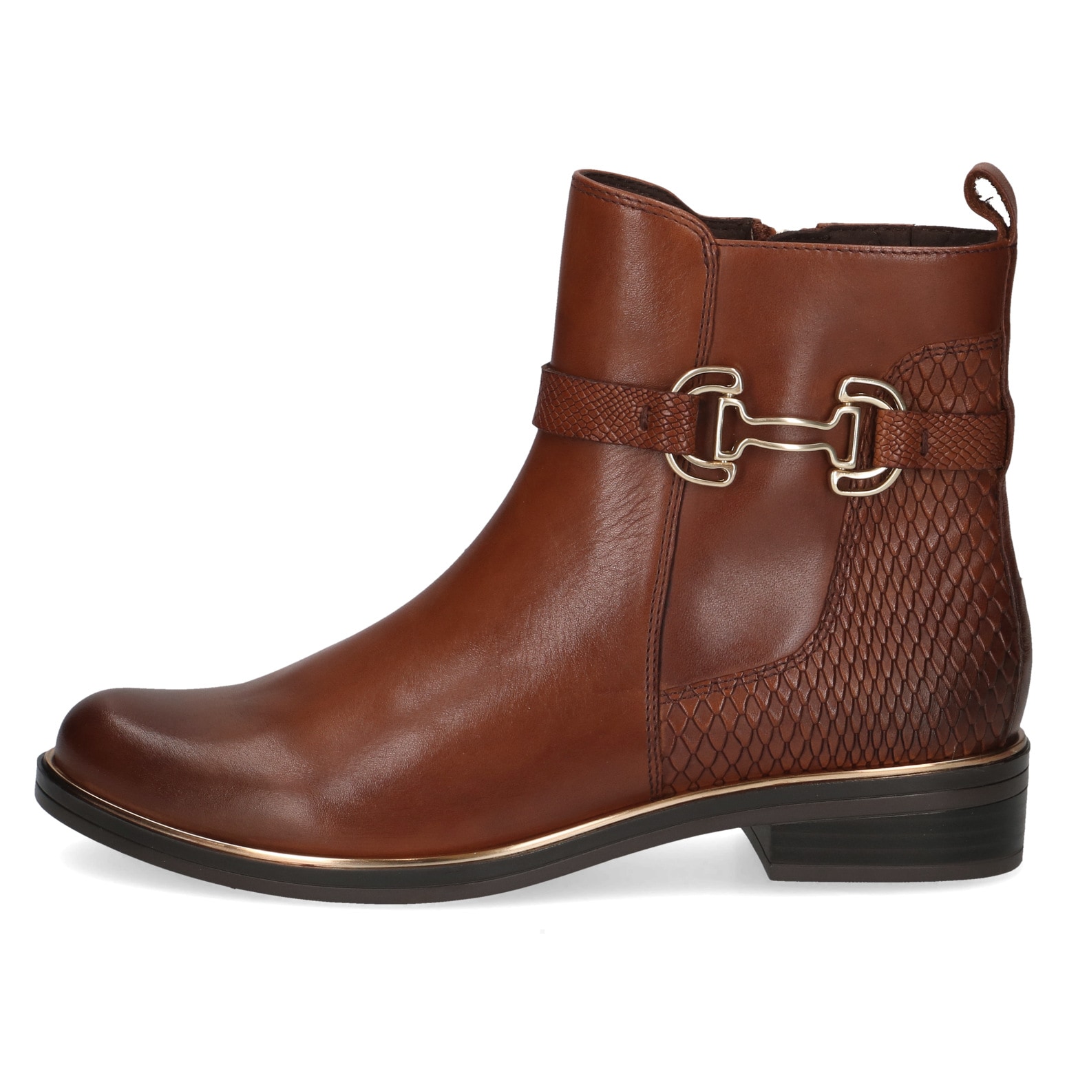 Caprice Stiefelette, Blockabsatz, Businessschuh, Boots mit edlem Schmuckelement