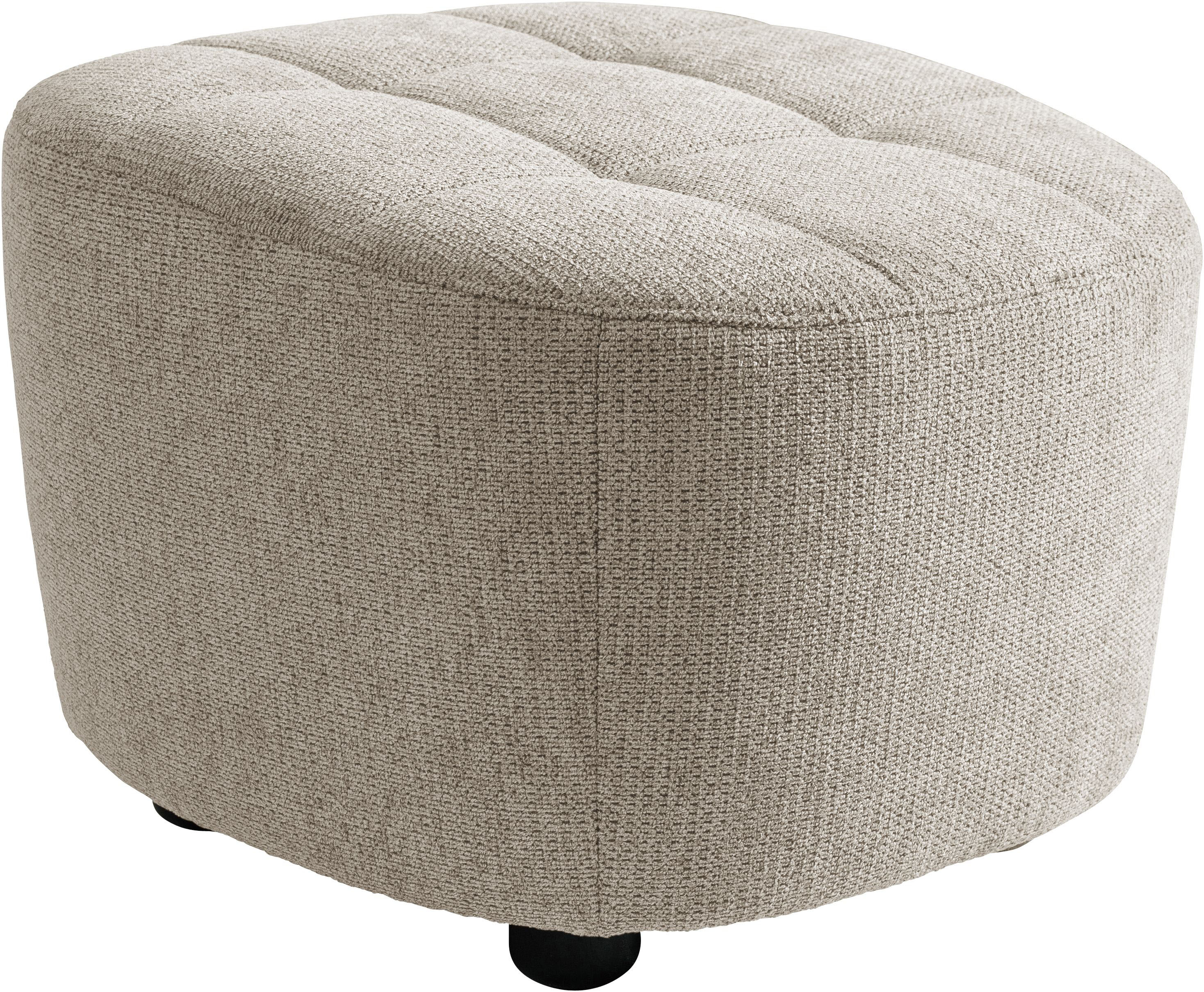 Fußhocker ALINA, B:54cm H:41cm T:57cm, grau, Chenille GFS (100% Polyester), Hocker, "Yuri", Passend zu Sessel Yuri