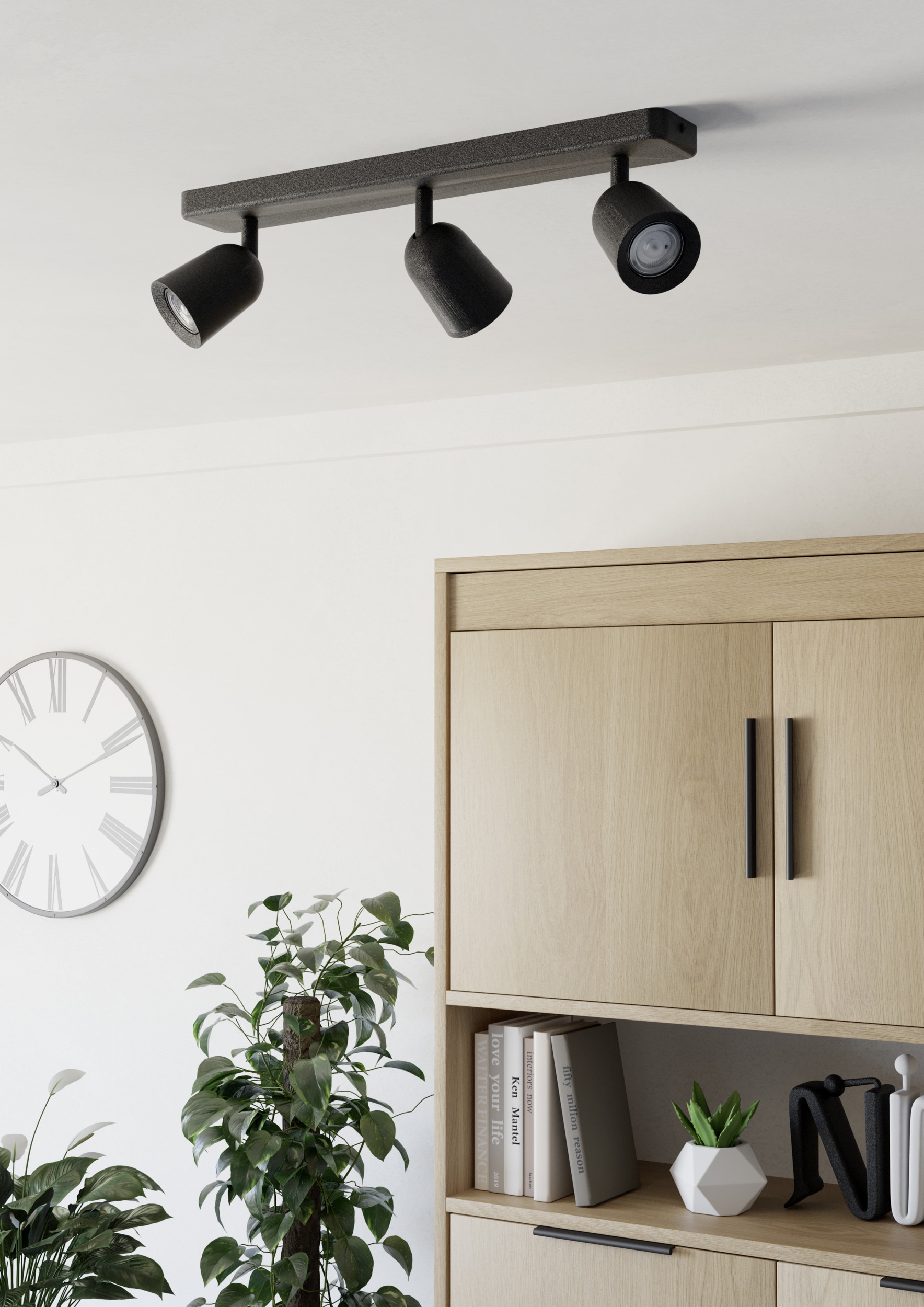 EGLO Deckenleuchte »CAMALDOLI Spotlampe - Stahl - GU10 - 3X10W - IP20« GU10 1 Stk. Wandleuchte, Wandspot, schwenkbar, Strahler, L52 x B4,5 x H11,5 cm