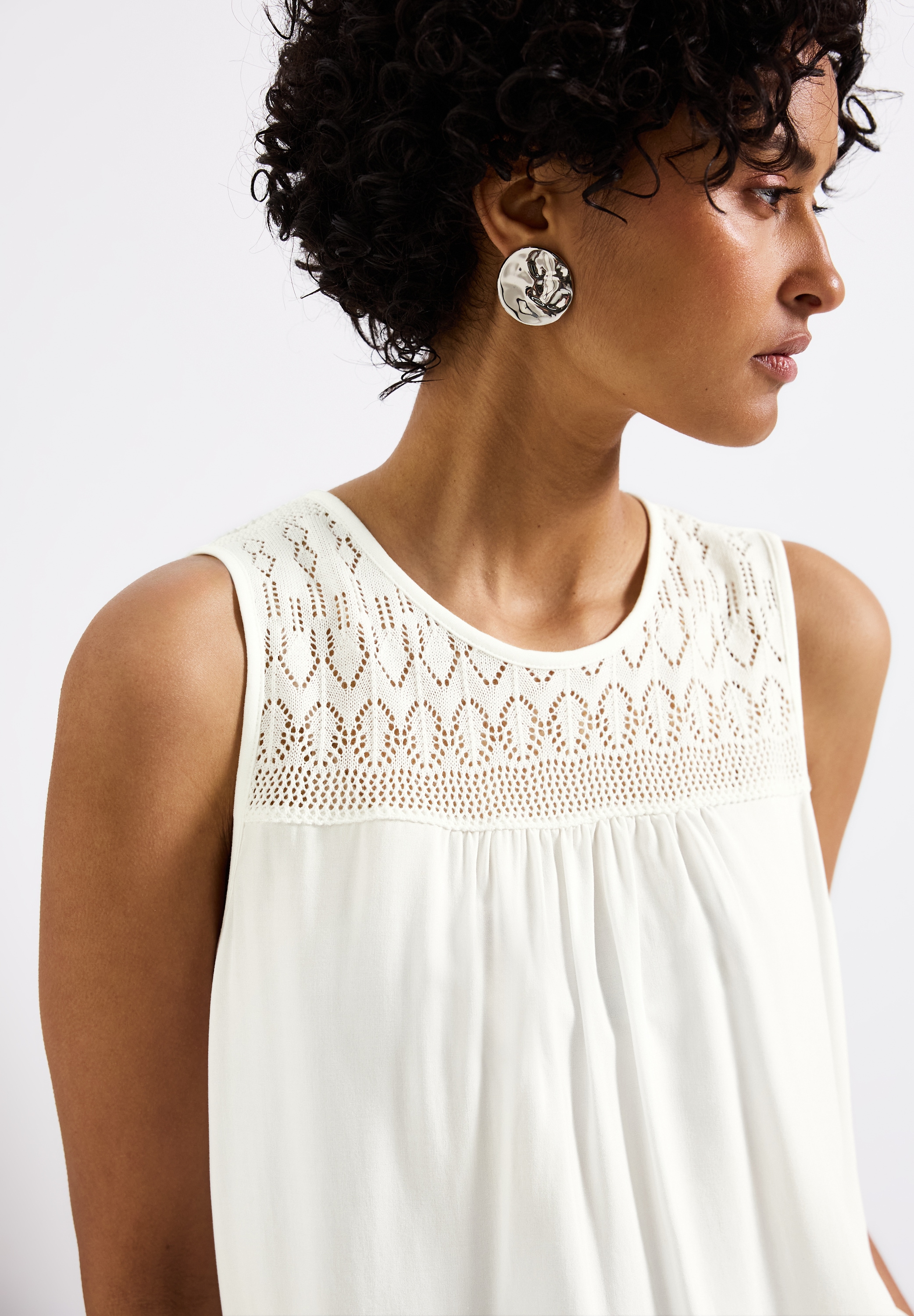 STREET ONE Shirttop, mit Ajour Details