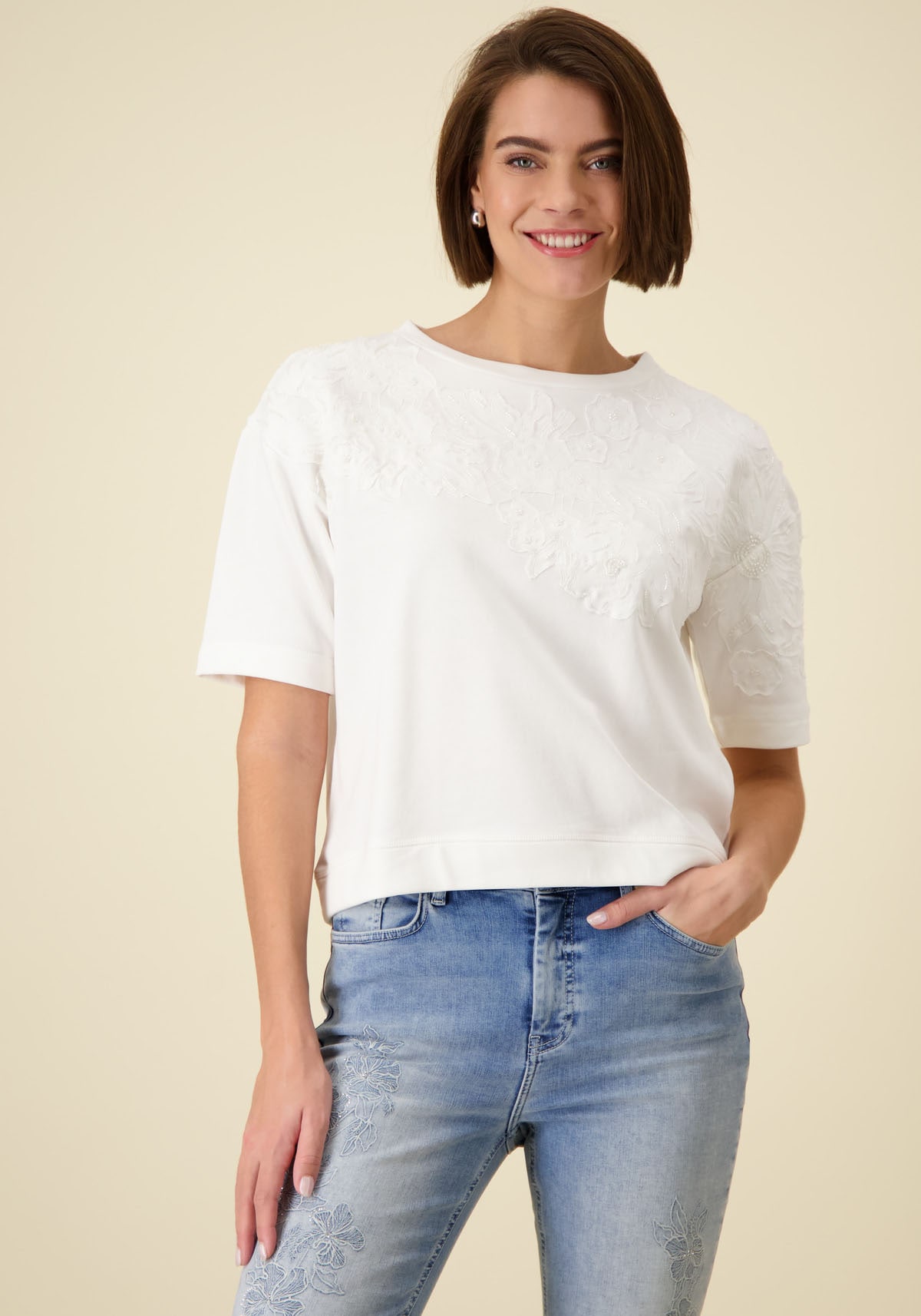 Monari Sweatshirt, Mit Rundhalsausschnitt günstig online kaufen