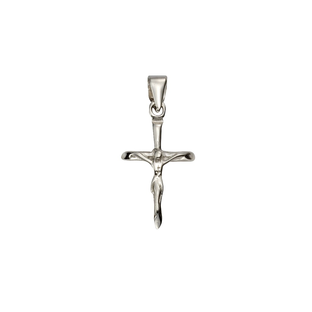 Vivance Kettenanhänger »925/- Sterling Silber rhodiniert Kreuz«