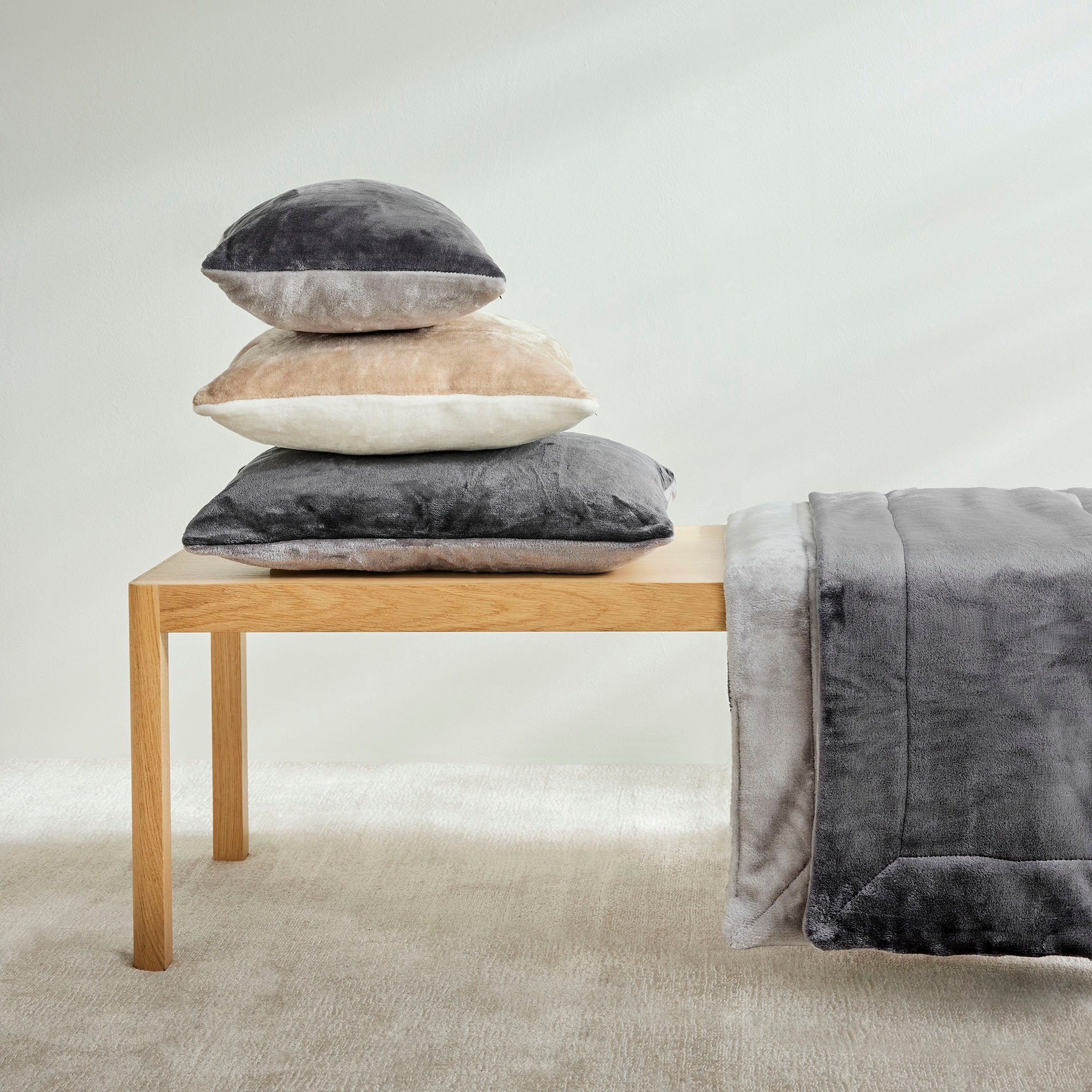 s.Oliver Dekokissen "double soft Kissen s.Oliver" Kissenhüllen ohne Füllung günstig online kaufen