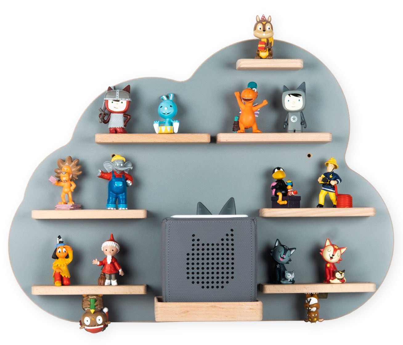 Boarti Wandregal "Regal Holz Wolke Kinder Toniebox Tonies Figuren" 1 Stk. tlg.