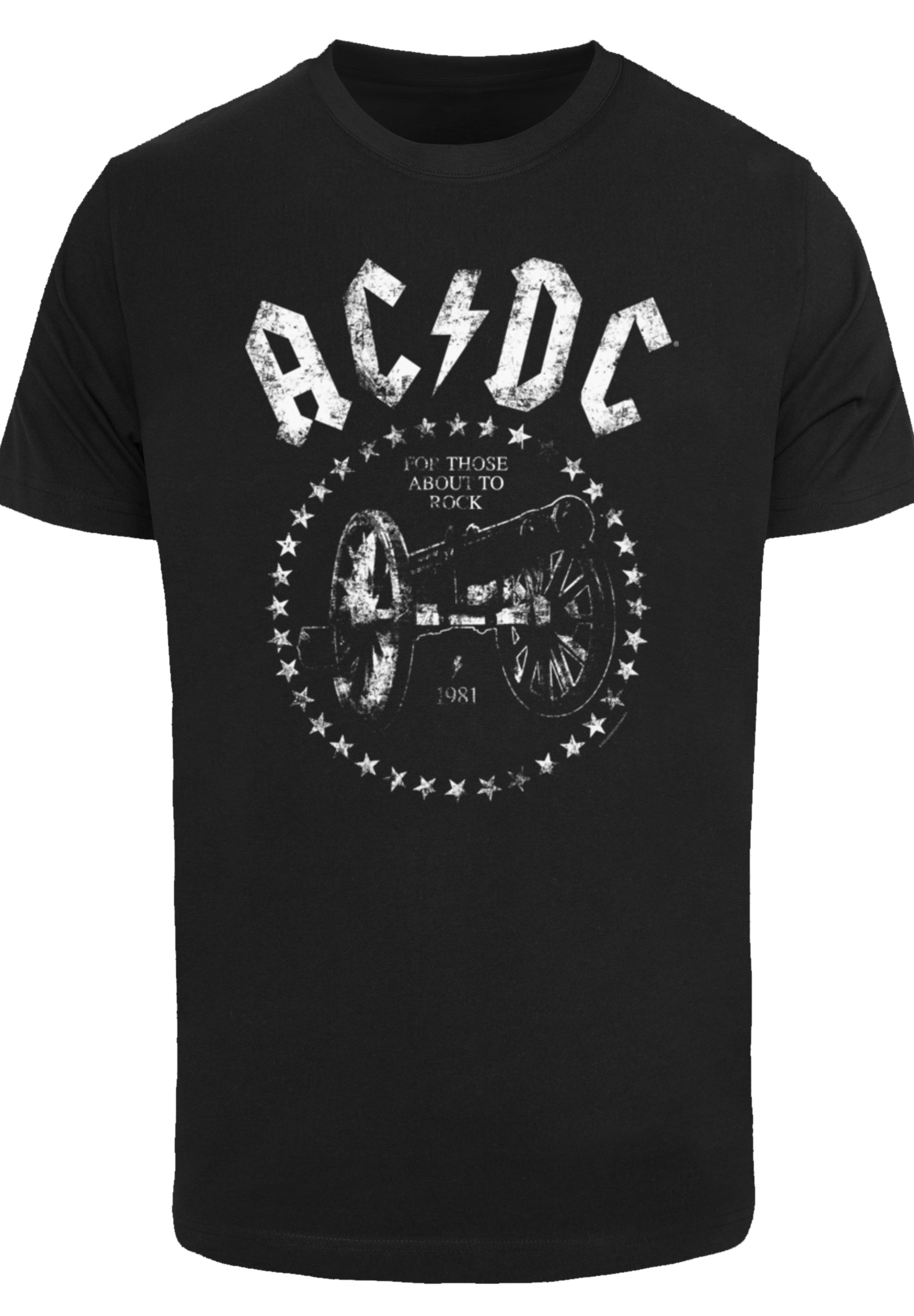 F4NT4STIC T-Shirt »ACDC We Salute You Cannon«, Premium Qualität