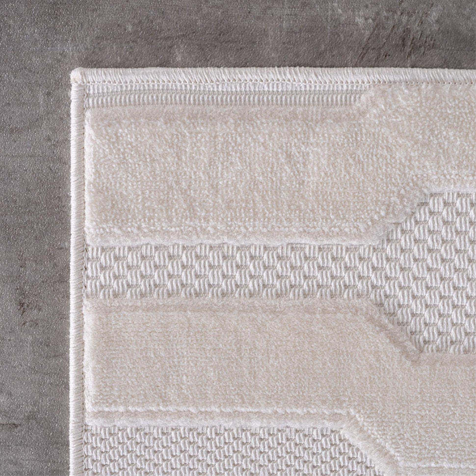 Ayyildiz Teppiche Teppich »DOHA 1654«, rechteckig, 4 mm Höhe, Läufer, 3D Hoch-Tief-Effekt, weicher Kurzflor, In- und Outdoor