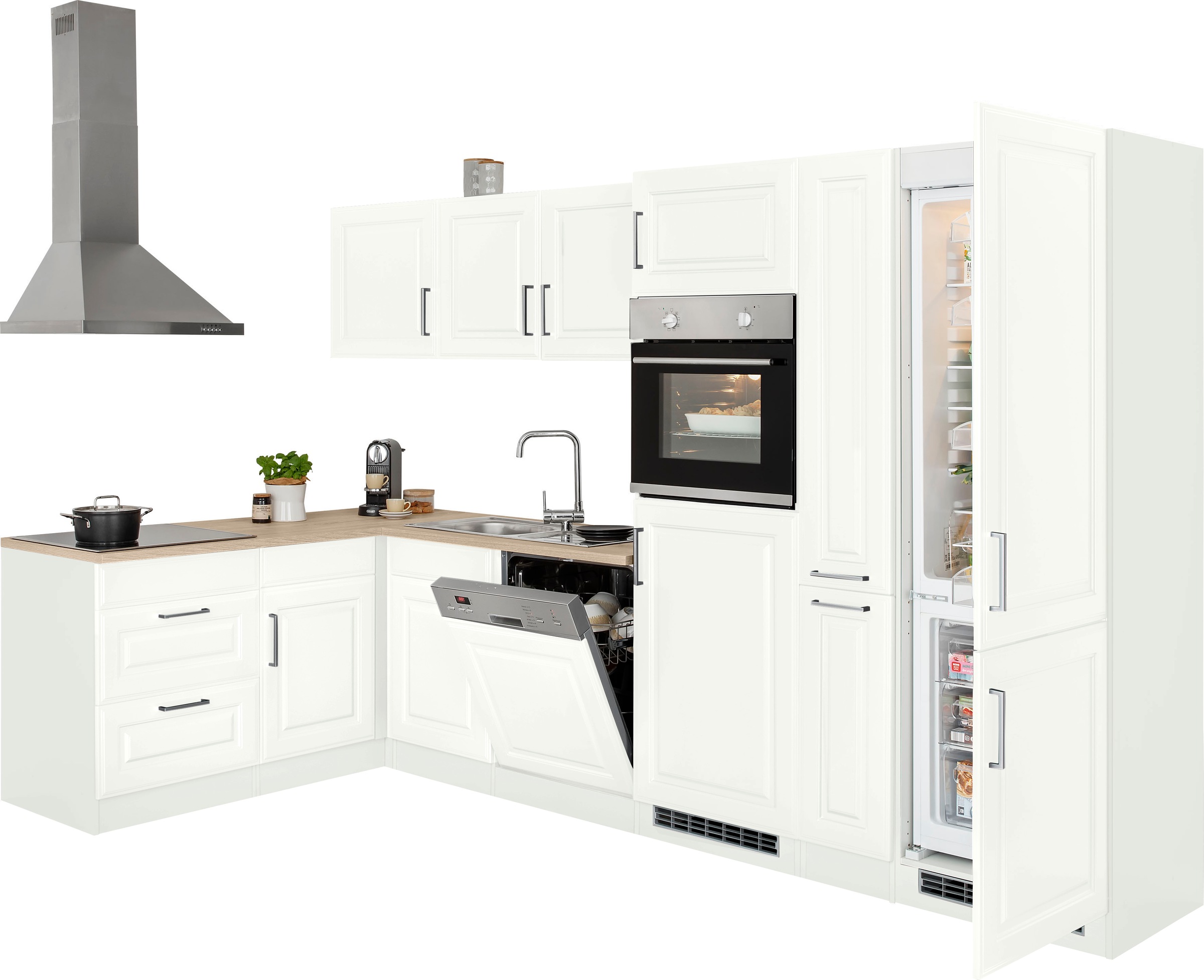 KOCHSTATION "KS-Stockholm" Stellbreite 320/170 cm, mit hochwertigen MDF Fro günstig online kaufen