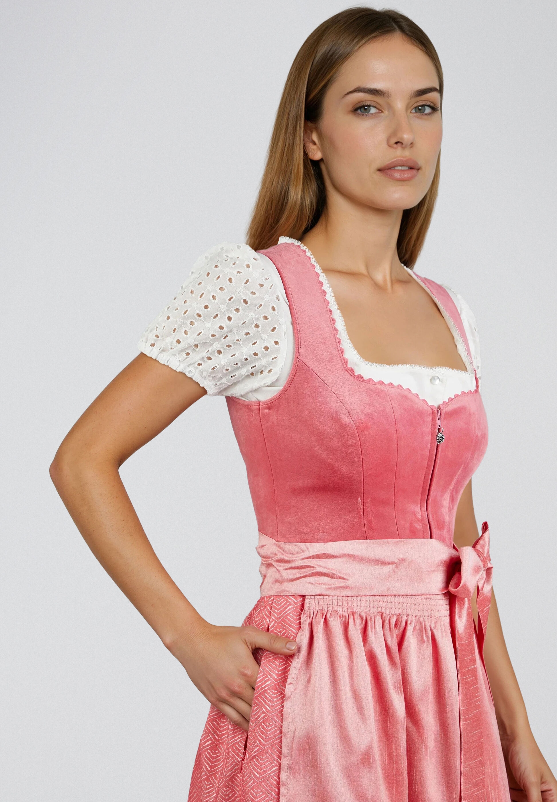 Spieth & Wensky Dirndl »Hummel« feines Samtoberteil