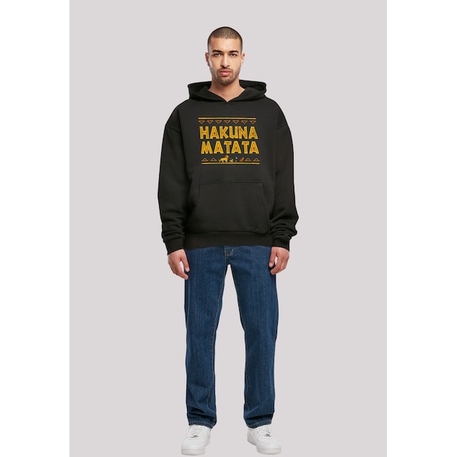 F4NT4STIC Kapuzenpullover »König der Löwen Hakuna Matata«, Herren,Premium  Merch,Oversize,Kapuzenpullover,Bedruckt ▷ bestellen | BAUR