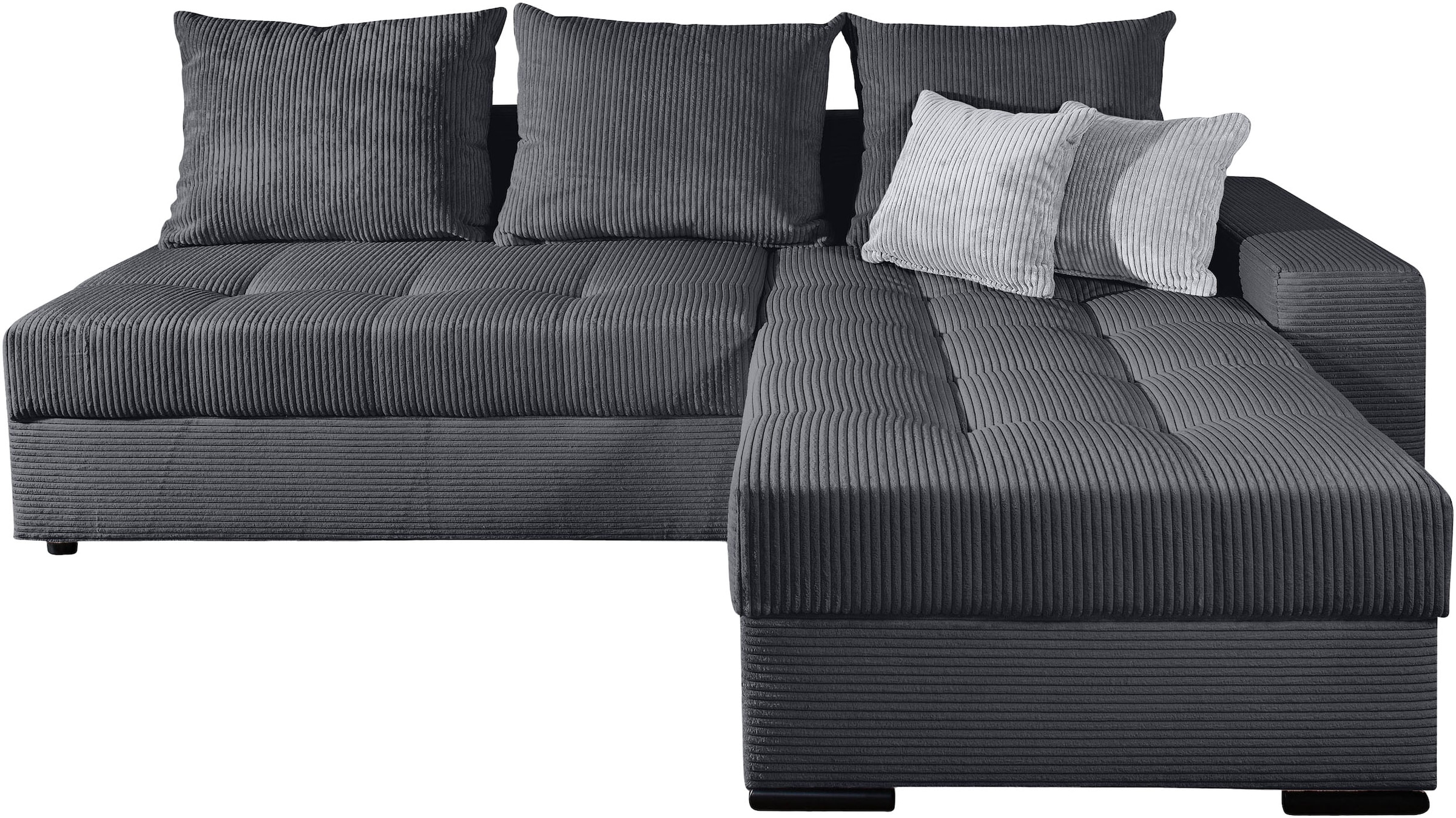 COLLECTION AB Ecksofa "Josy L-Form, B: 214 cm in Cord, Cord-Mix" mit Bettfu günstig online kaufen