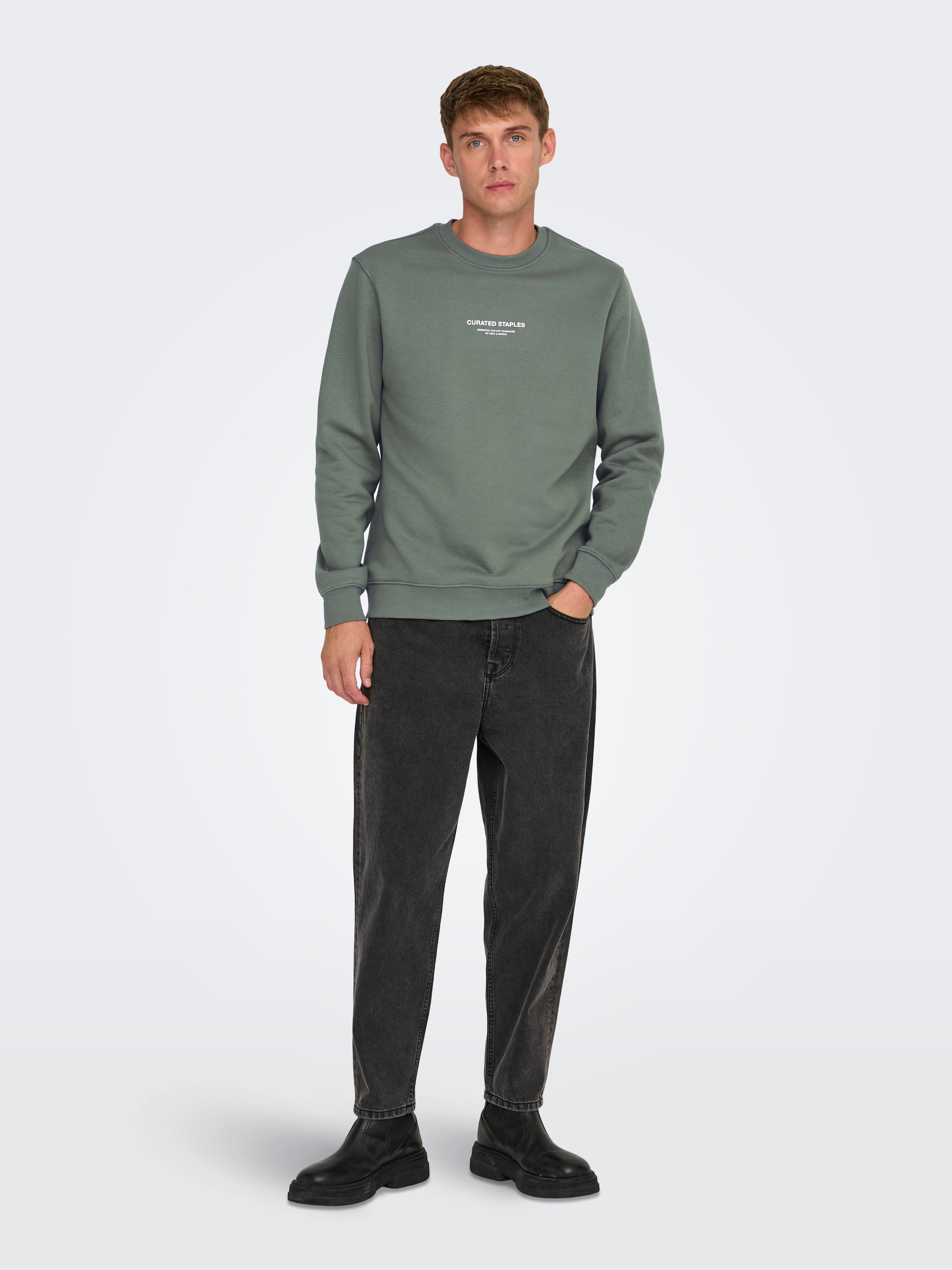ONLY & SONS Sweatshirt »ONSCURATED REG CREW NECK SWEAT«