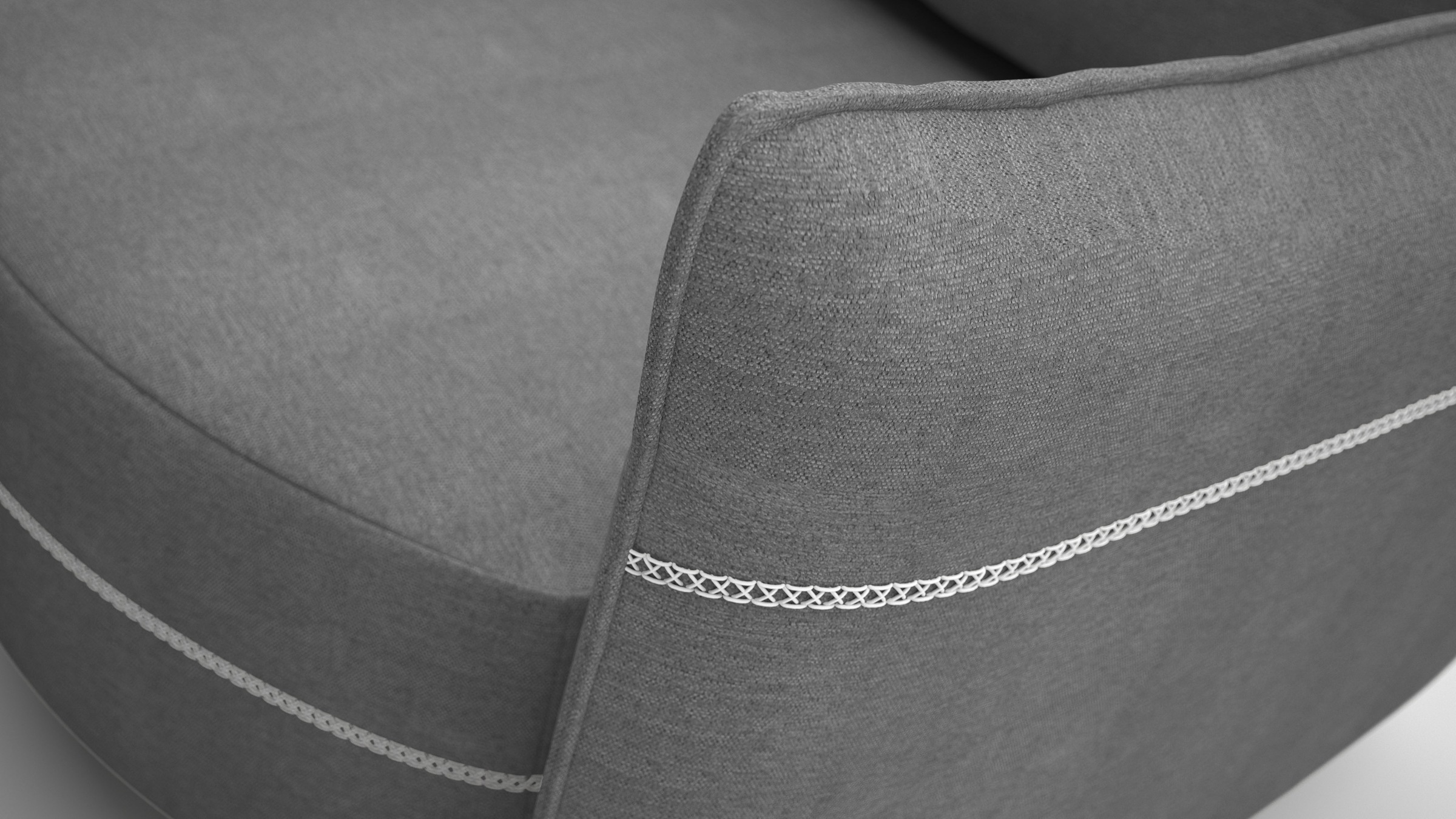 exxpo - sofa fashion Loungesofa »mit toller Kontrastnaht, Solitärmöbel, bequem, schmale Armlehne«, Schlafsofa mit Bettfunktion und Bettkasten, komfortabler Federkern