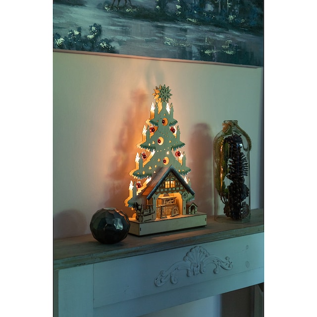Myflair Möbel & Accessoires LED Schwibbogen, aus Holz, mit Weihnachtskugeln  geschmückt, Höhe ca. 49 cm kaufen | BAUR