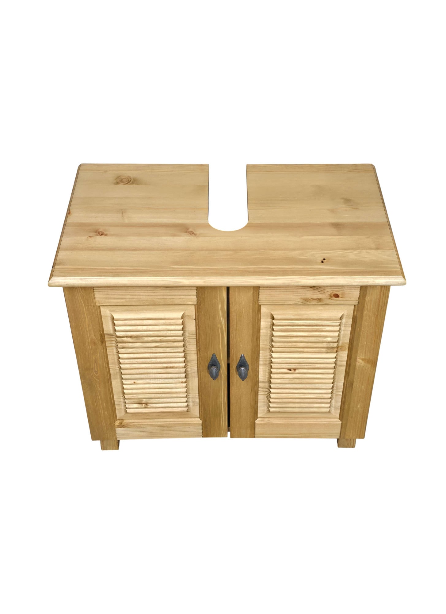 Home affaire Waschbeckenunterschrank »Rauna« aus massiver Kiefer, Breite 64 cm, Rillenoptik, made in EU