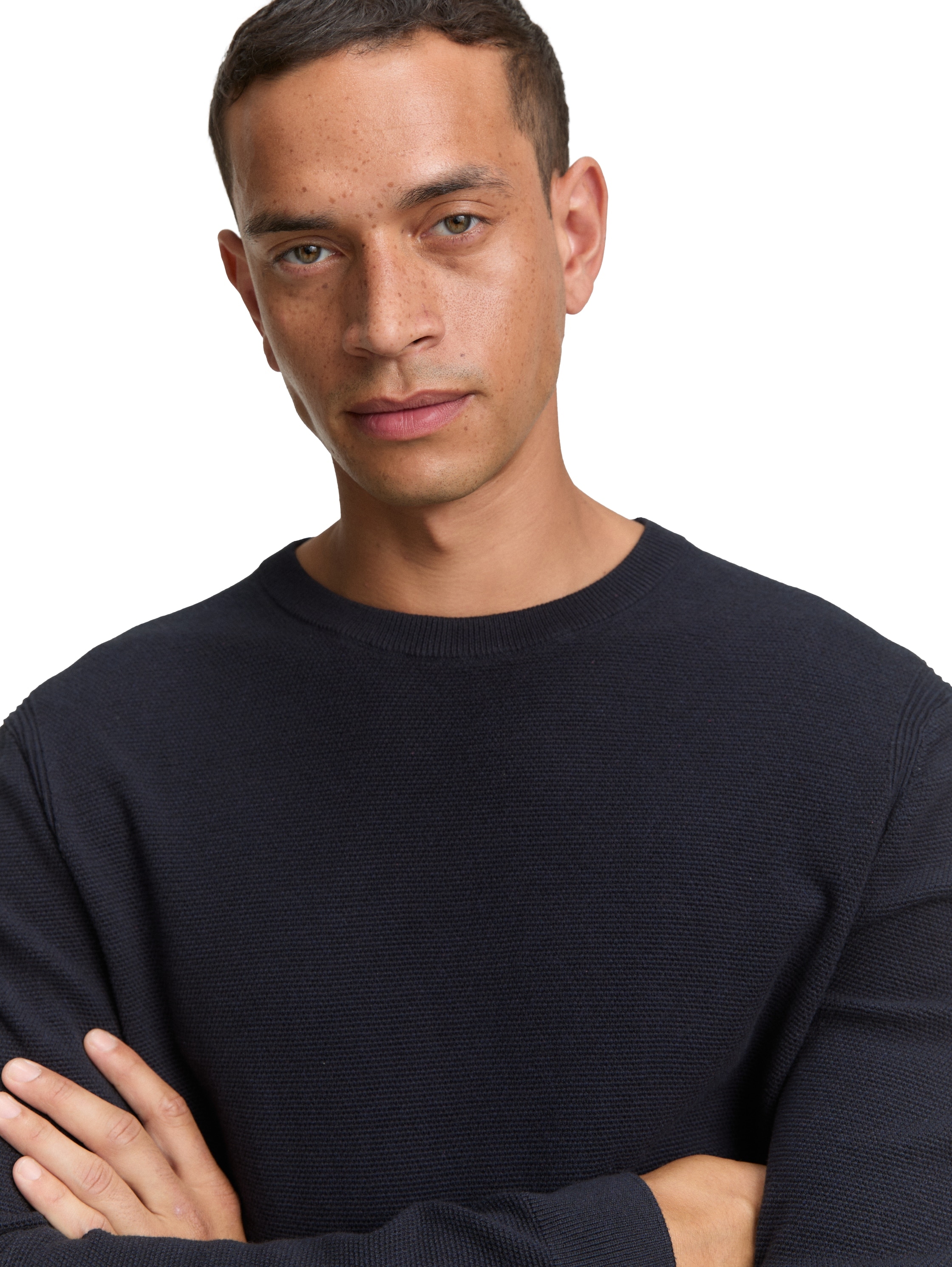 TOM TAILOR Strickpullover, mit Bündchen
