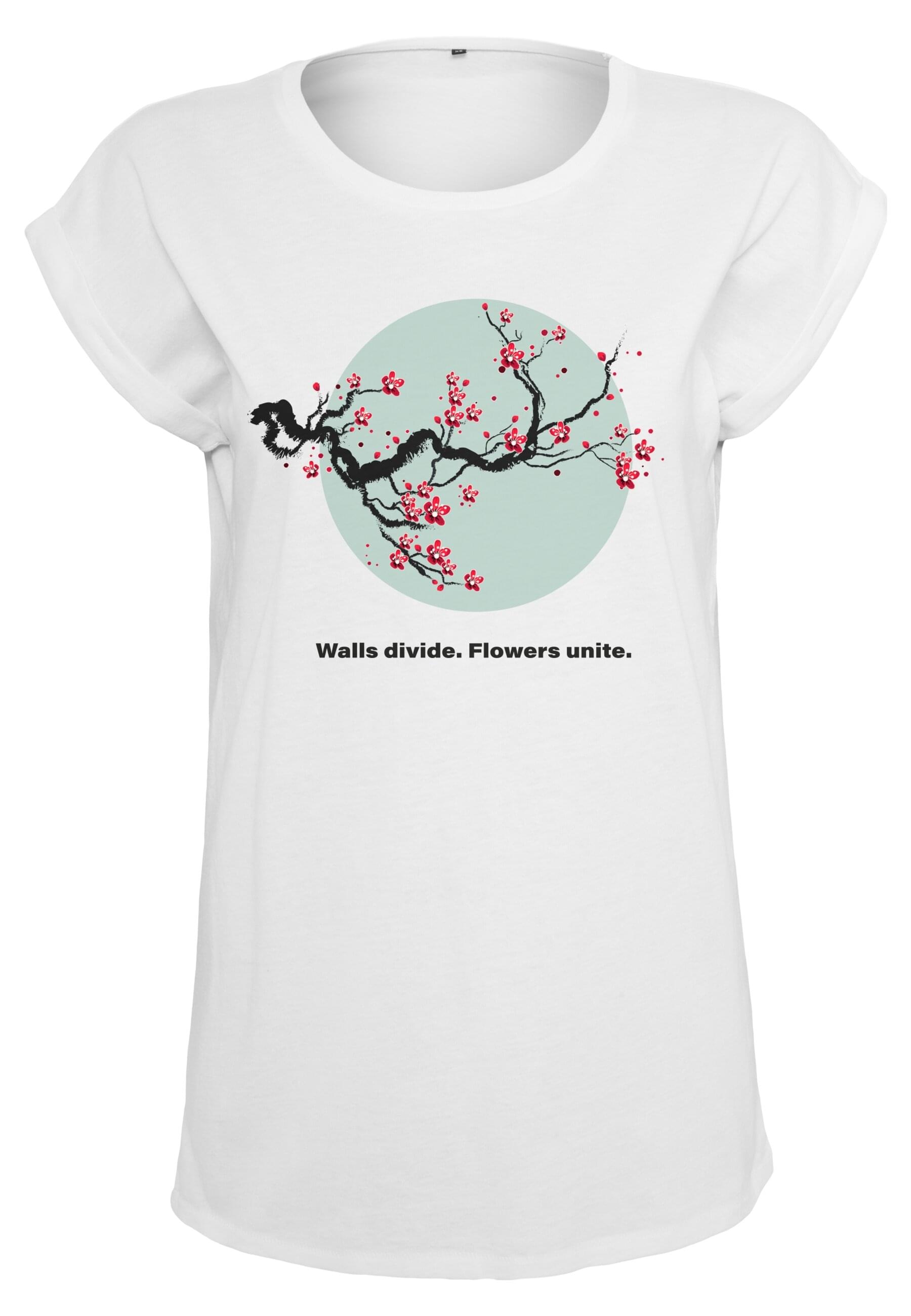MisterTee T-Shirt "MisterTee Damen Ladies Flowers Unite Tee" 1 Stk. günstig online kaufen