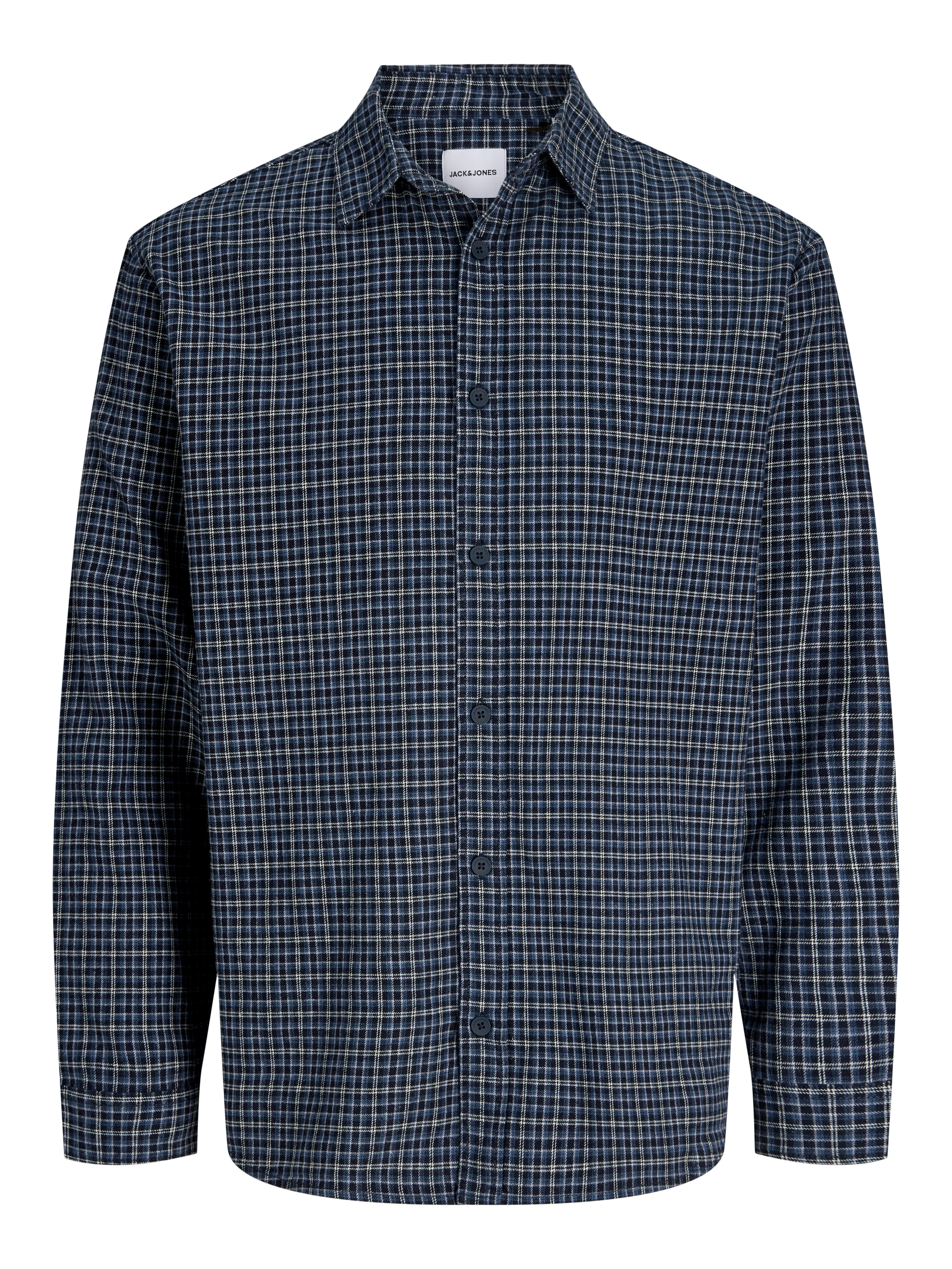Jack & Jones PlusSize Langarmhemd "JJCARTER CHECK SHIRT LS SN PLS" Baumwolle, relaxed fit