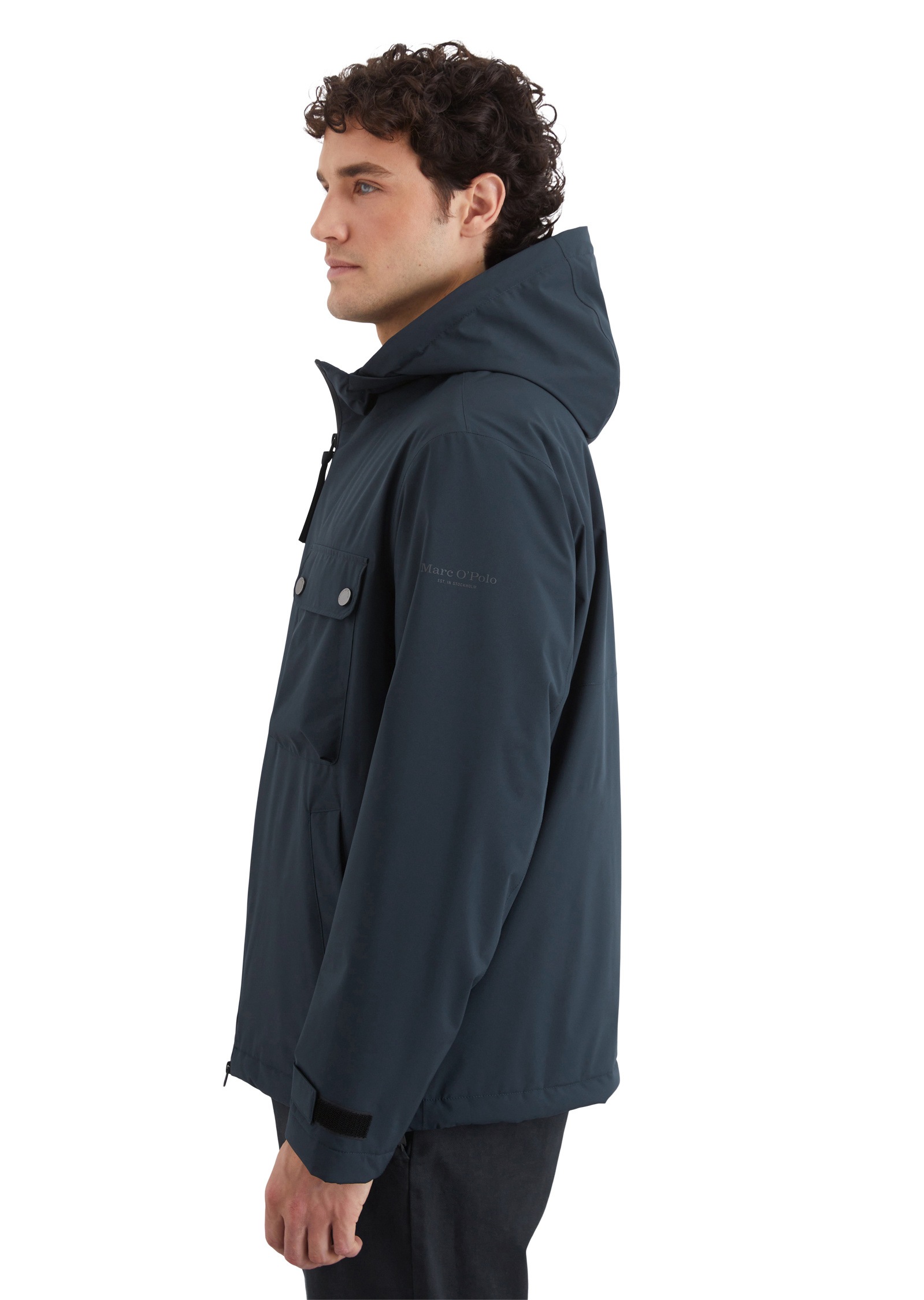 Marc O'Polo Outdoorjacke »mit abnehmbarer Kapuze«, mit Kapuze