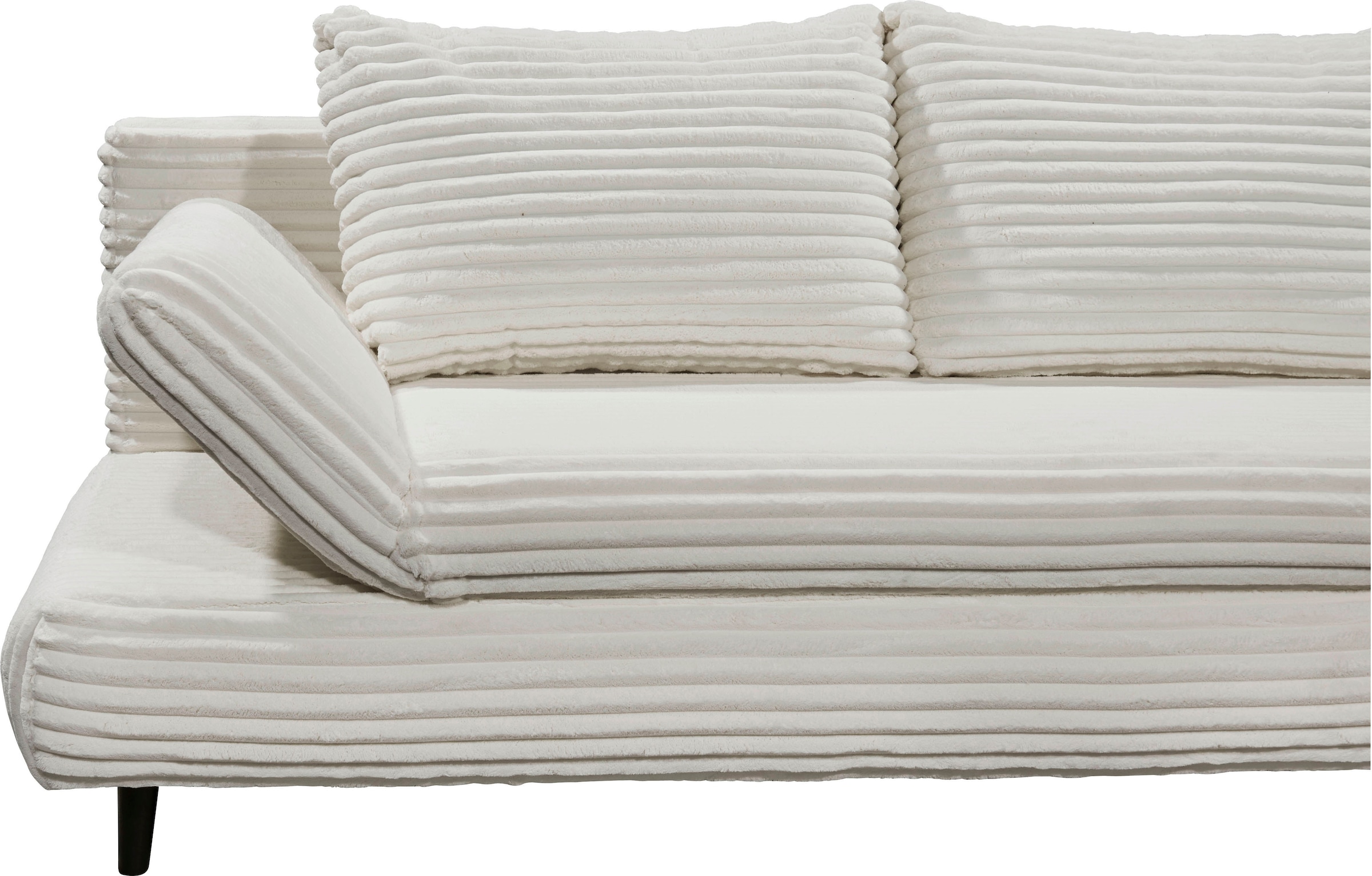 ED EXCITING DESIGN Schlafsofa »Sunny«, mit Bettkasten, Armteilverstellung & 2 Rückenkissen