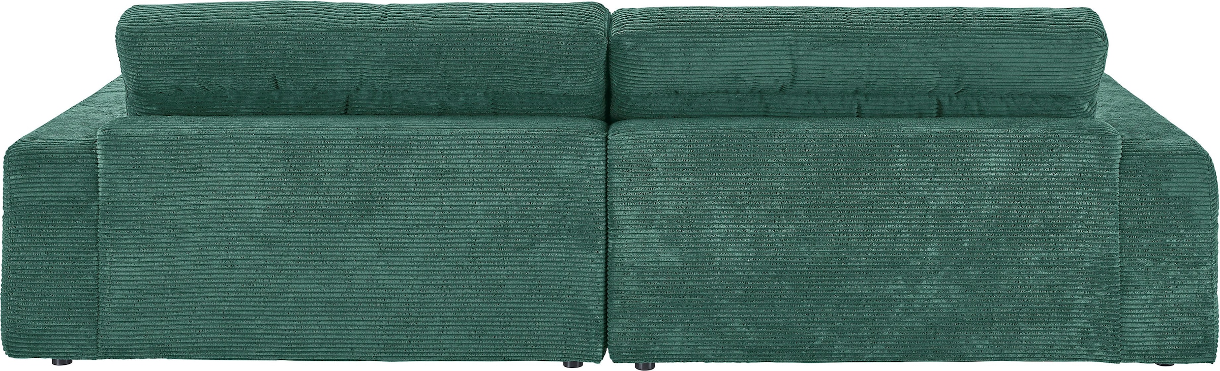 3C Candy Ecksofa »Stripes Mega-Sofa, bequem und komfortabel, L-Form«, Lose Rückenkissen, mit feiner Quersteppung, Cord-Bezug