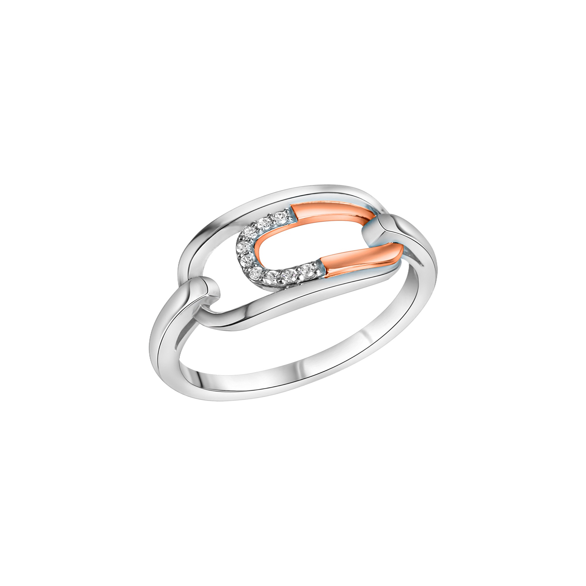 Vivance Fingerring »925-Sterling Silber rhodiniert teilweise rose vergoldet  Zirkonia« bestellen | BAUR