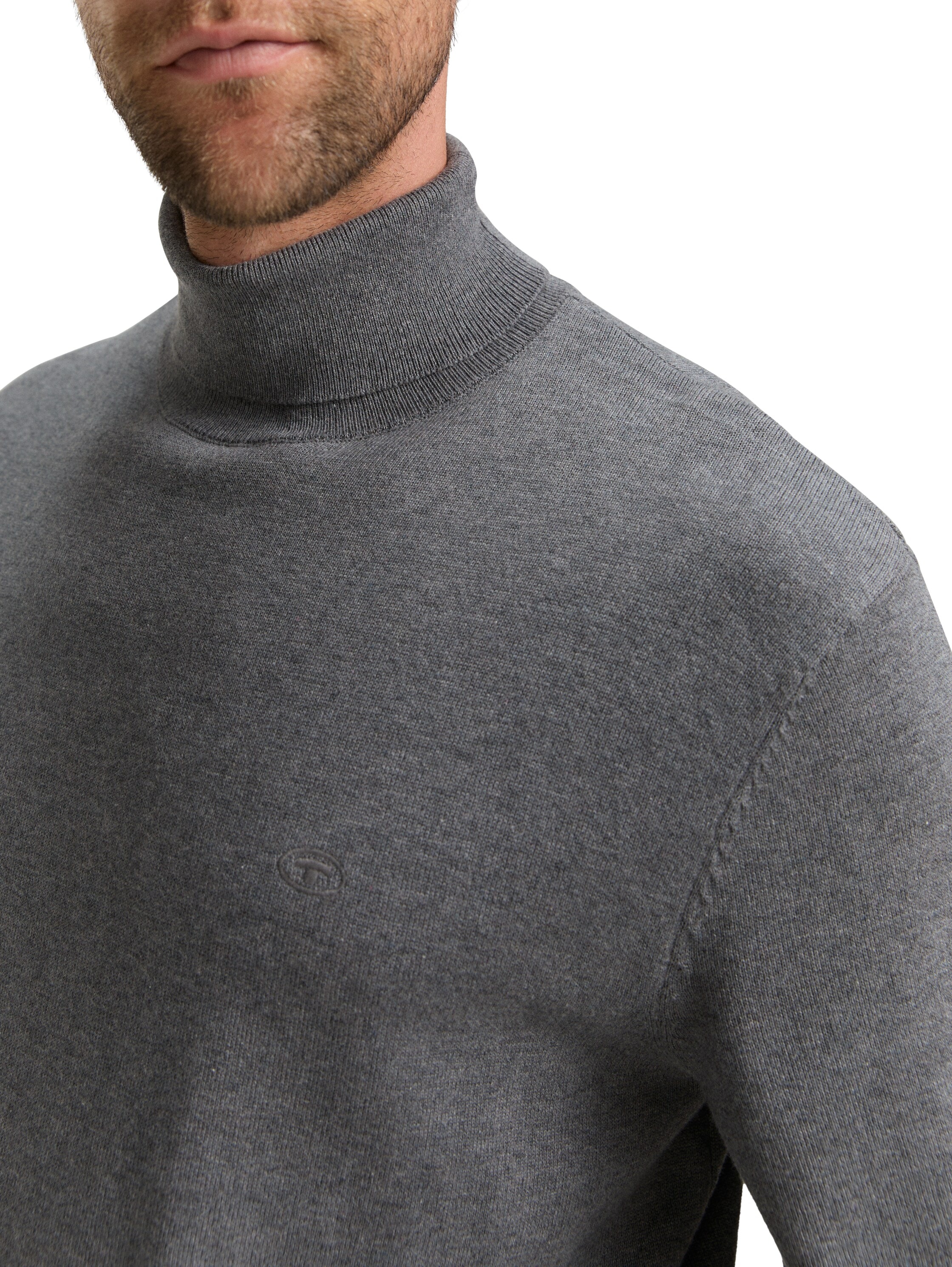TOM TAILOR Rollkragenpullover, im Strick-Design