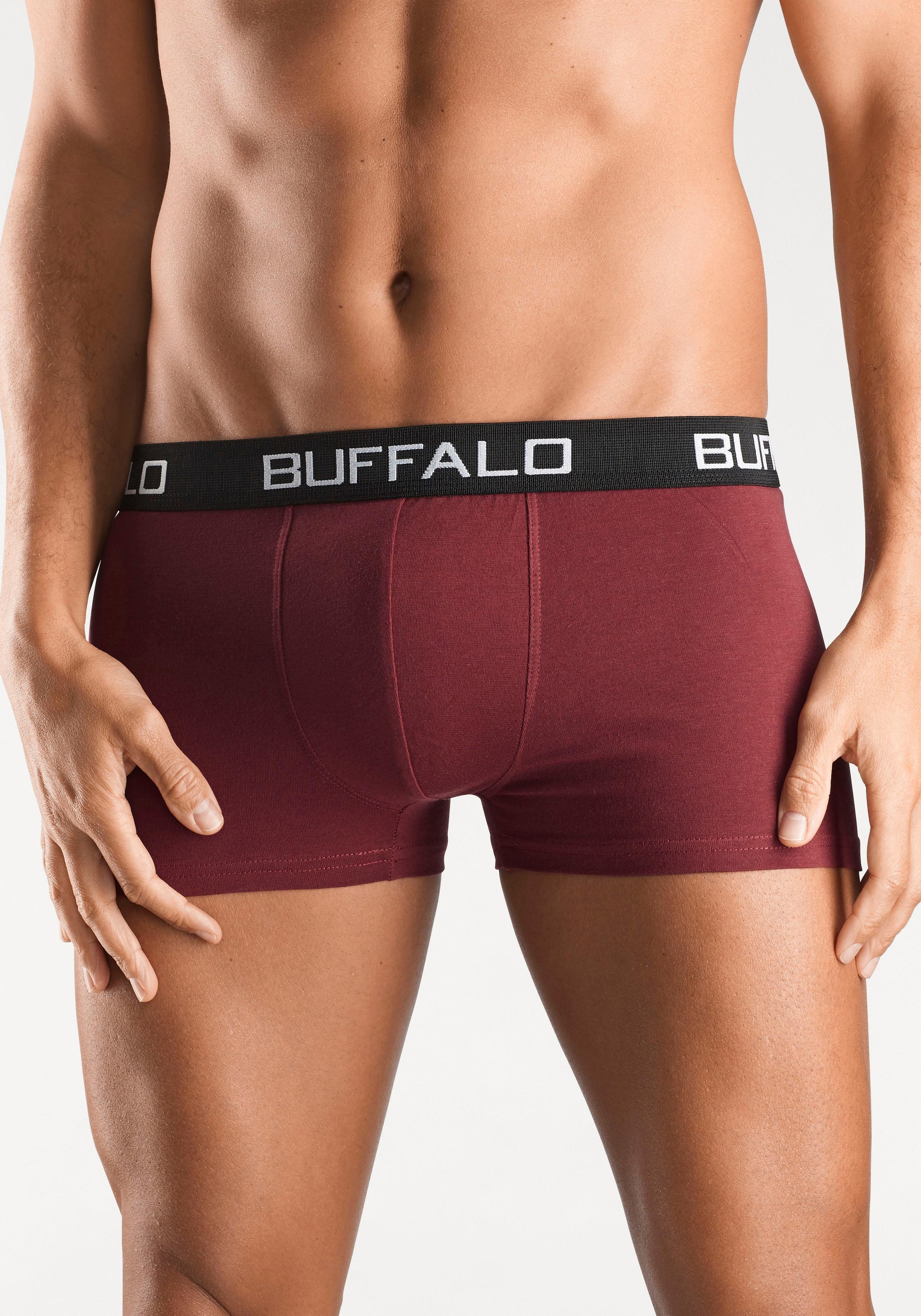 Buffalo Boxer "Boxershorts für Herren", (Packung, 4 St.), aus Baumwoll-Mix günstig online kaufen