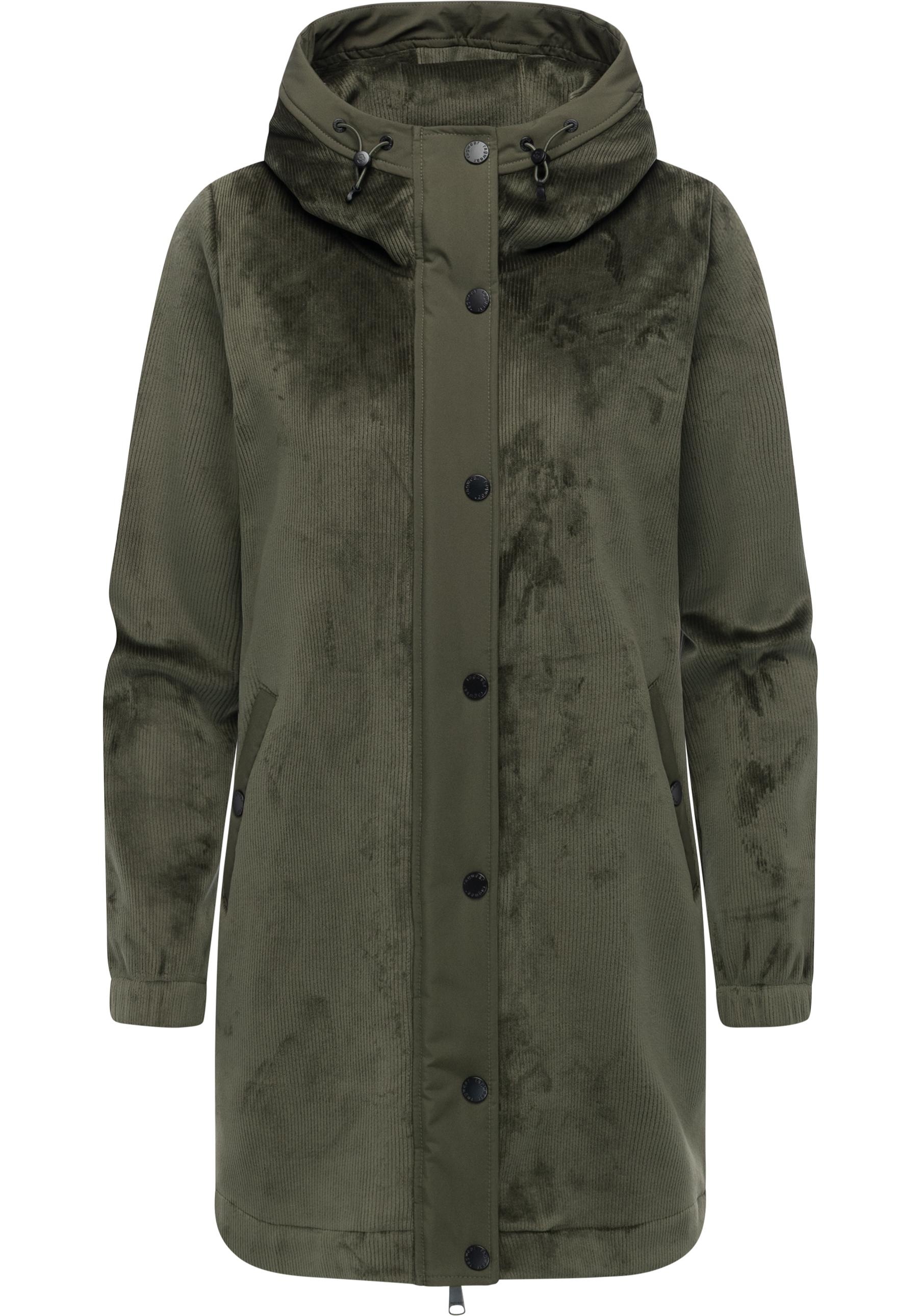 Ragwear Kurzmantel "Cousy Bonded YOUMODO" Weicher Damen Rippstrick-Mantel m günstig online kaufen