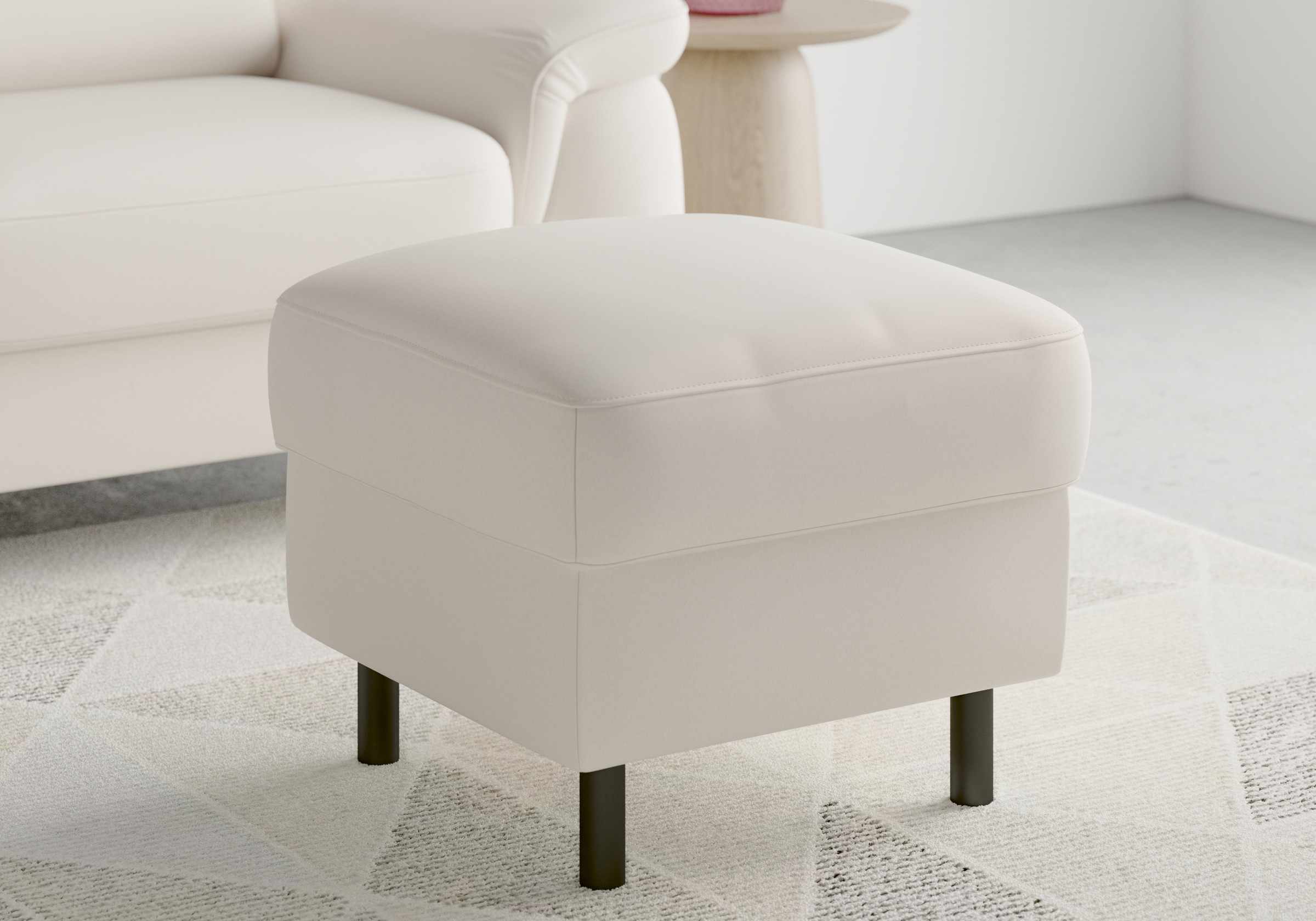 sit&more Stauraumhocker »Sinatra« Sitzfläche ist abnehmbar, mattschwarze Metallfüße