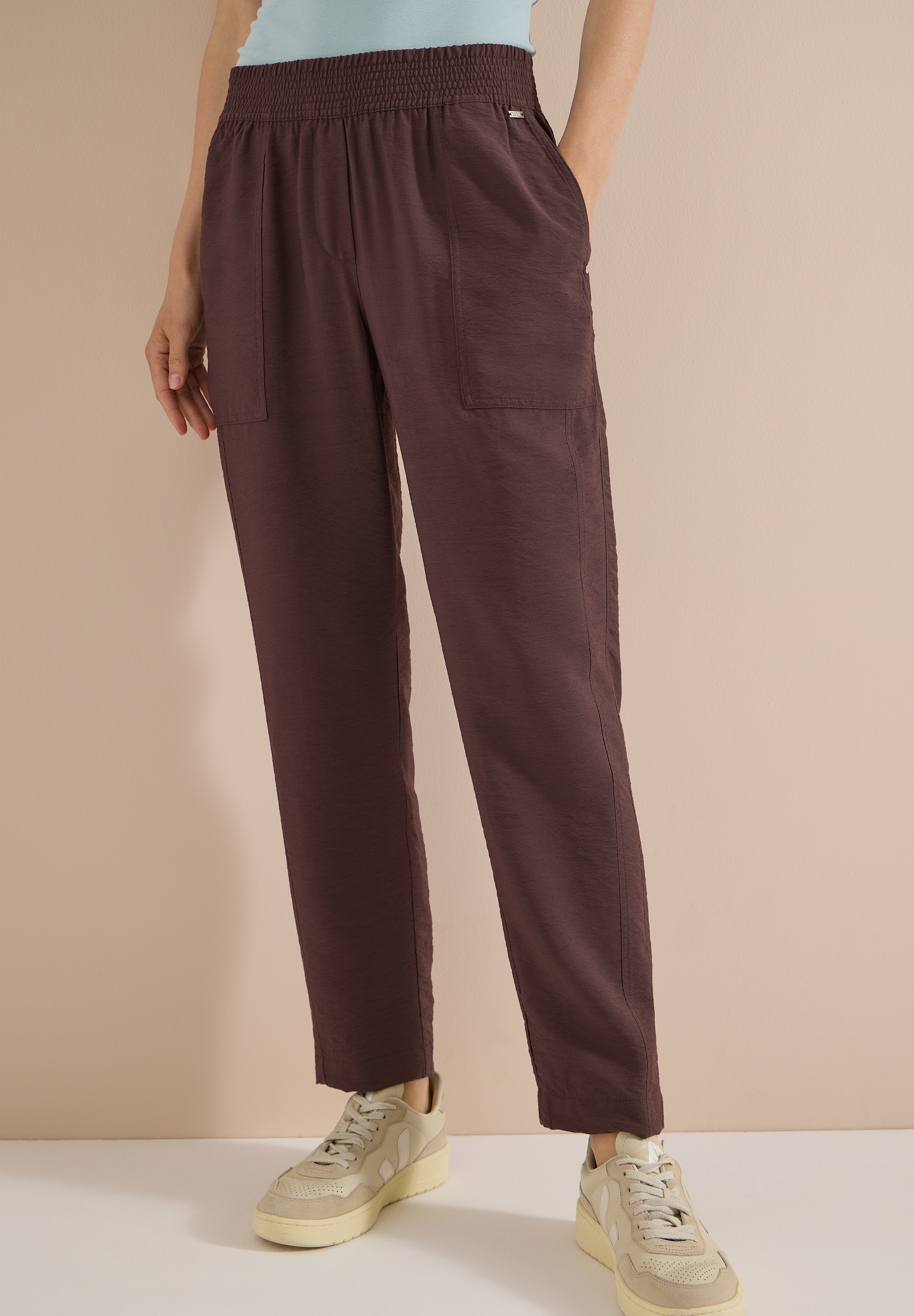 Cecil Stoffhose "Style Chelsea" Sommerhose mit elastischem Bund / Viskose