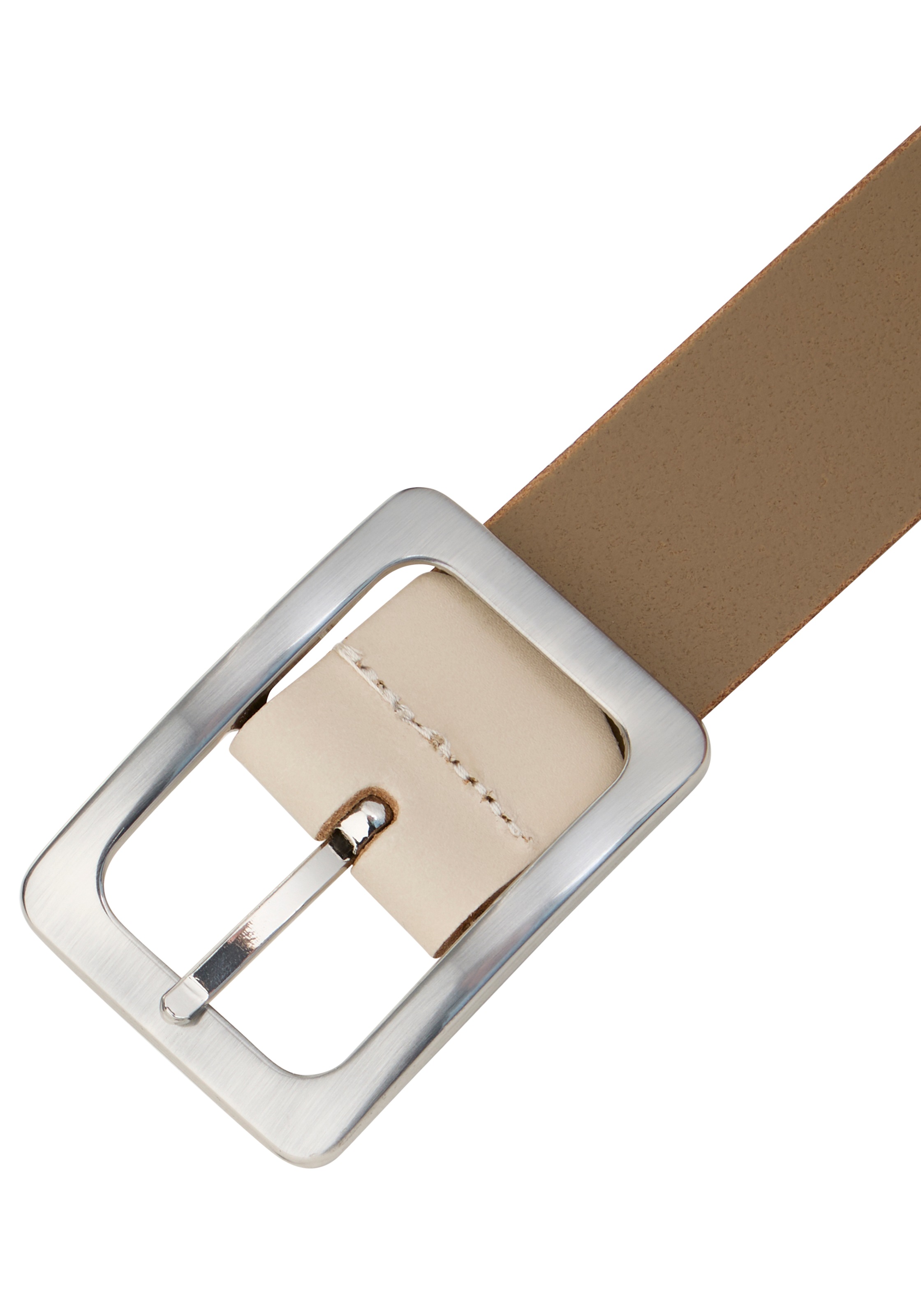 H.I.S Ledergürtel Schließe in glänzend satiniertem Silber - demnächste NEU günstig online kaufen