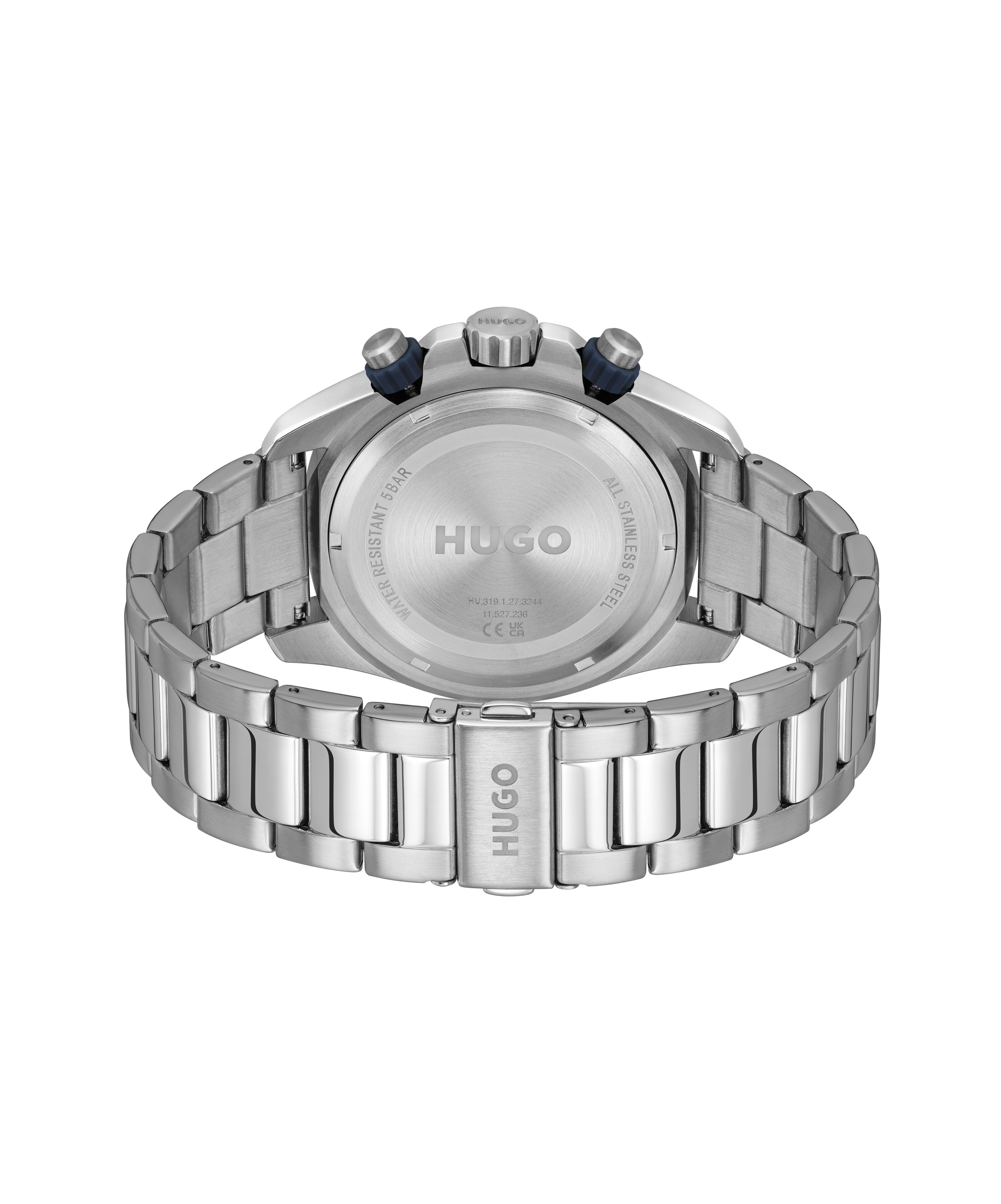 HUGO Multifunktionsuhr »#DIVE«, Quarzuhr, Armbanduhr, Herrenuhr, Edelstahlarmband, analog