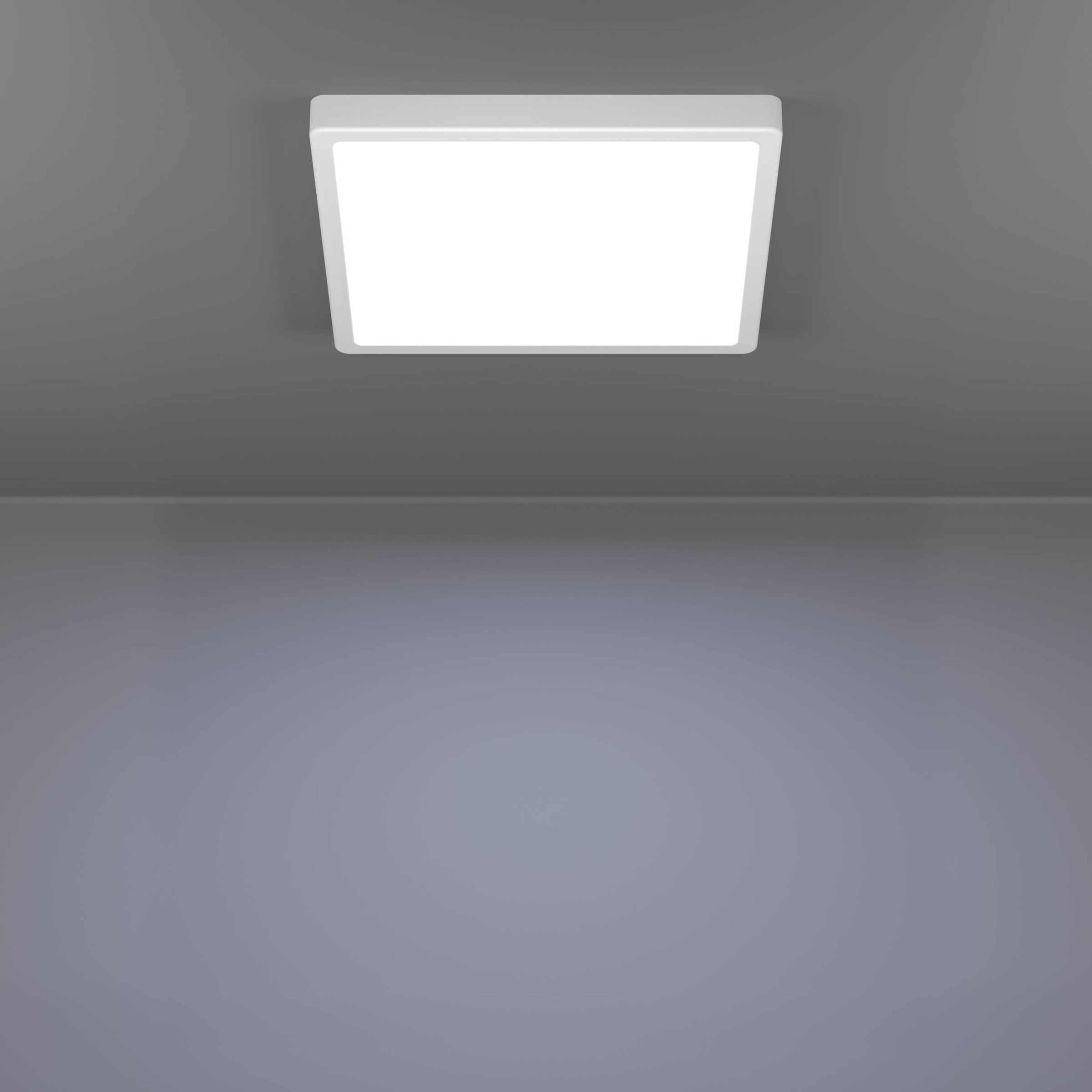 EGLO Aufbauleuchte »Fueva 6 Deckenleuchte, Aufbaulampe, Kunststoff, Deckenbeleuchtung« LED-Modul 1 Stk. Kaltweiß | Neutralweiß | Warmweiß Aufbauleuchte - L29 x B29 x H2,5 cm - weiß - 13W inkl.