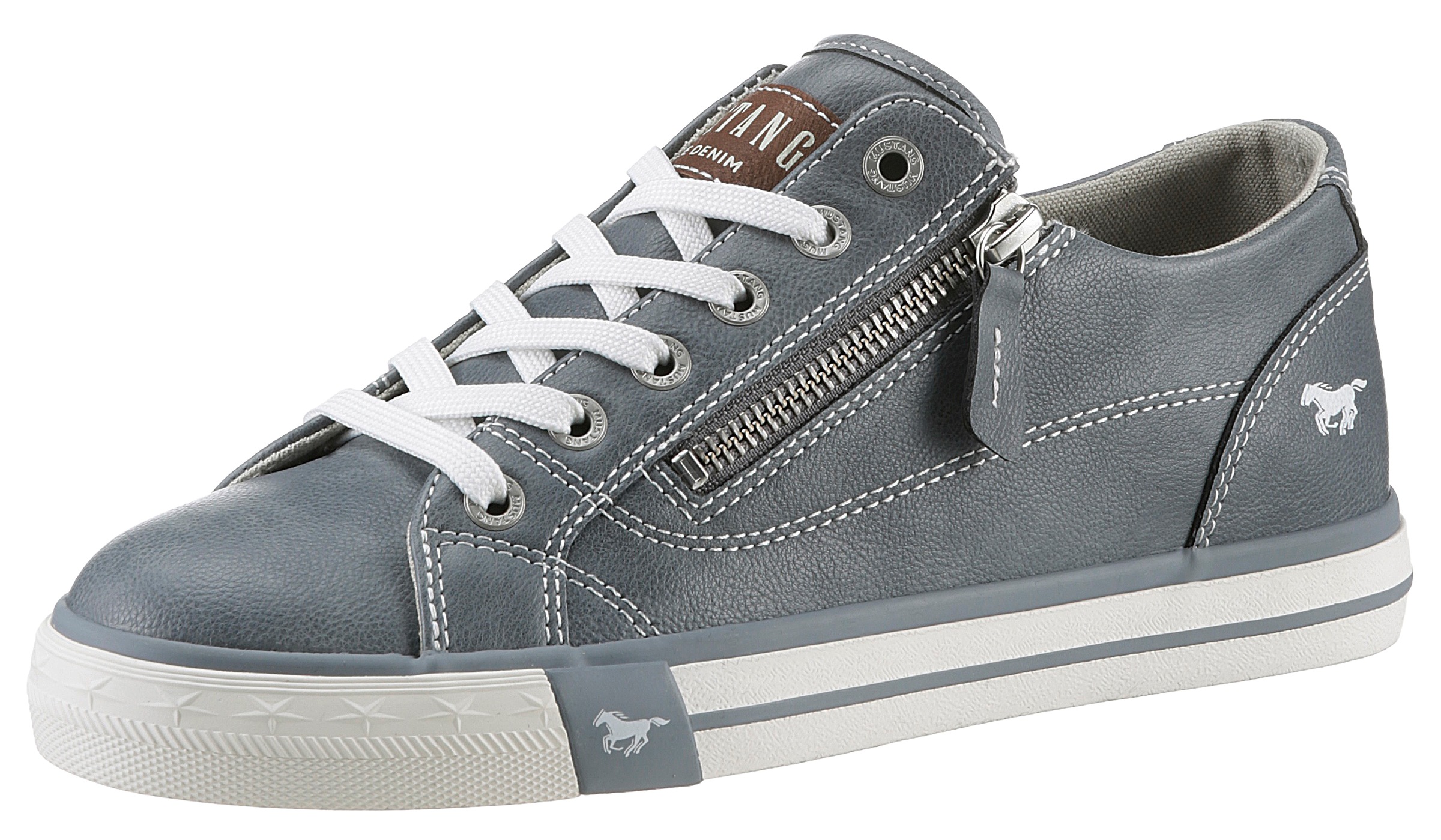 Mustang Shoes Sneaker, Freizeitschuh, Halbschuh, Schnürschuh mit Außenreißv günstig online kaufen