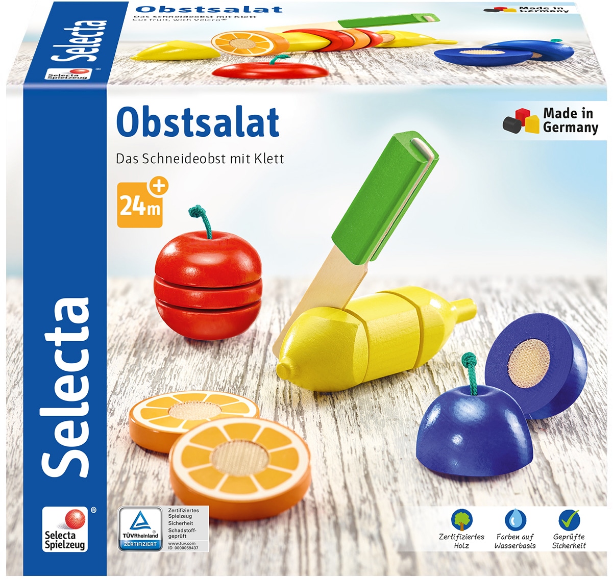 Selecta Spiellebensmittel »Obstsalat«, (Set, 11 tlg.), Made in Germany