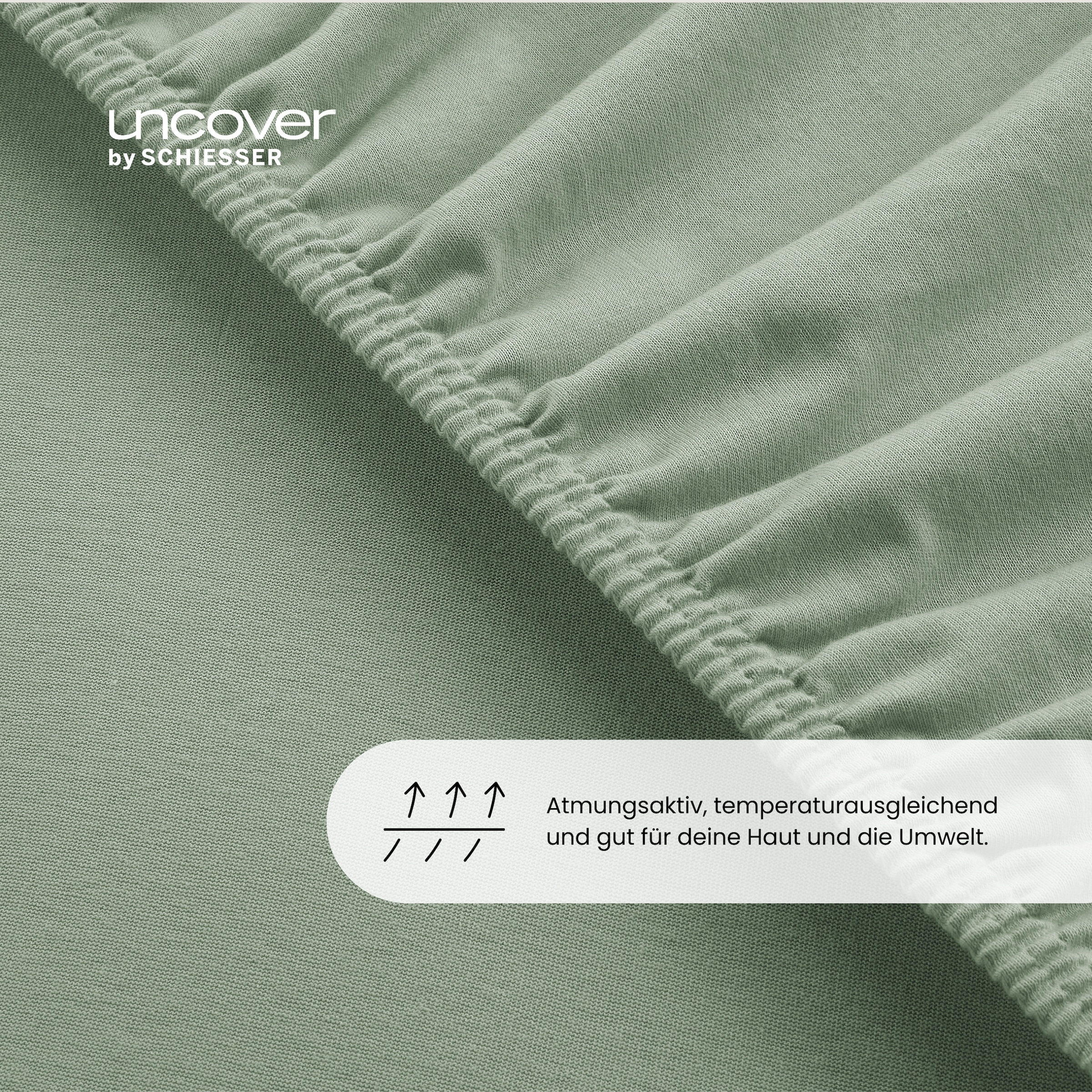 uncover by SCHIESSER Spannbettlaken »New Jersey aus 100% Baumwolle«, Made in Green