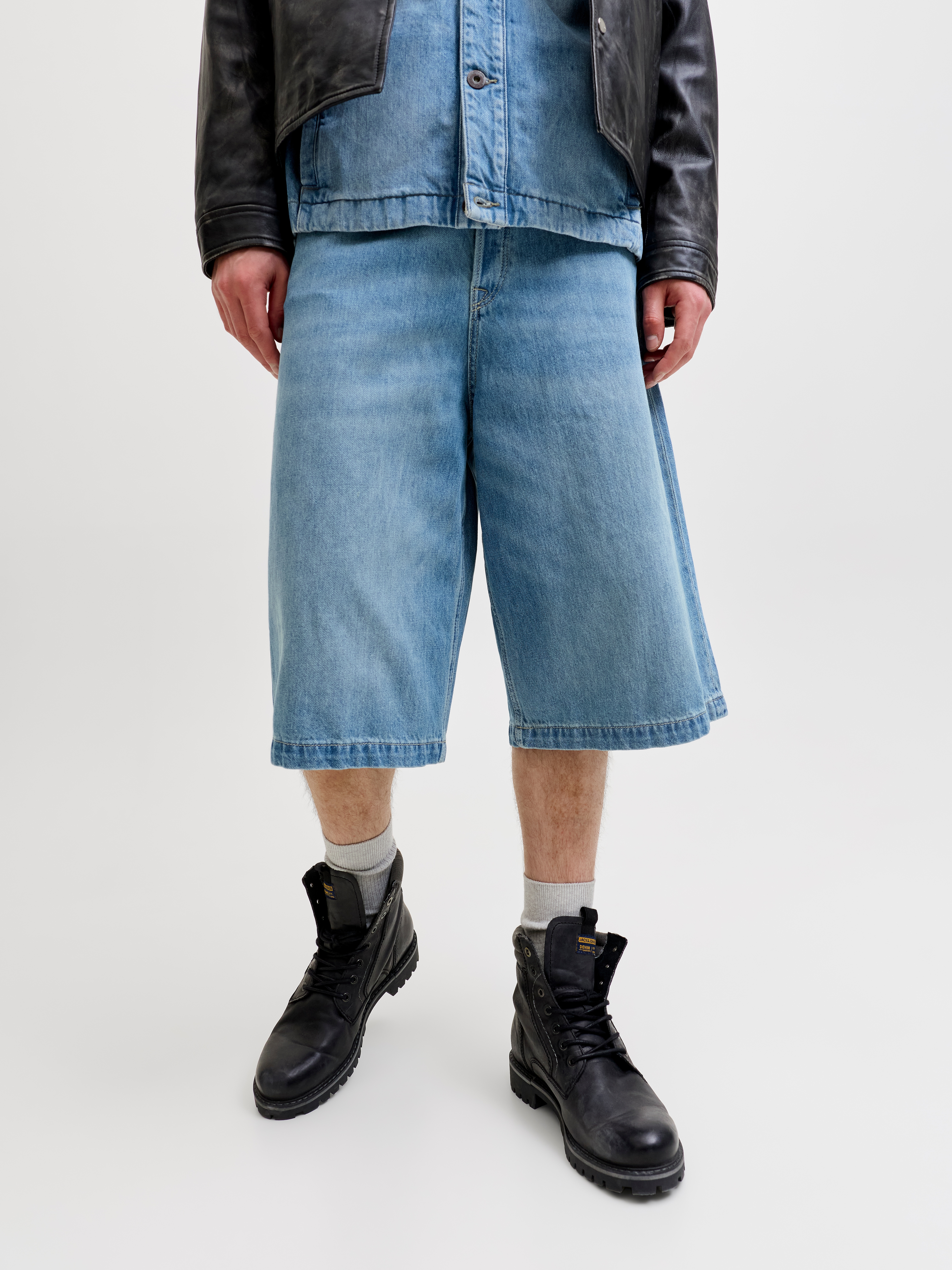 Jack & Jones Jeansbermudas "JJIBILLY JJLUCA JORTS AKM 793 LN" Baumwolle