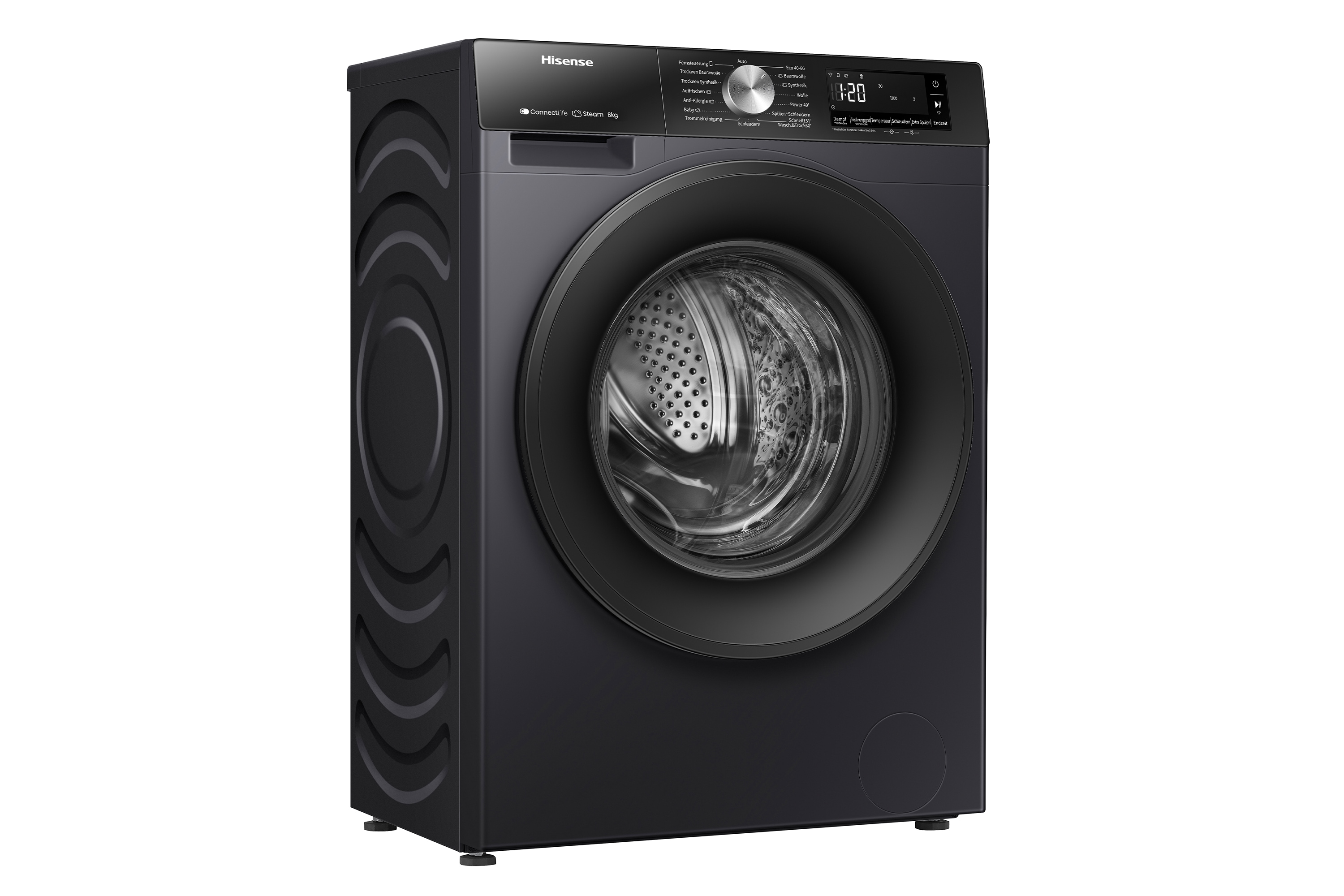 Hisense Waschtrockner "WD3S8043BB3" 3S Serie 8 kg /5 kg 72 dB(A)