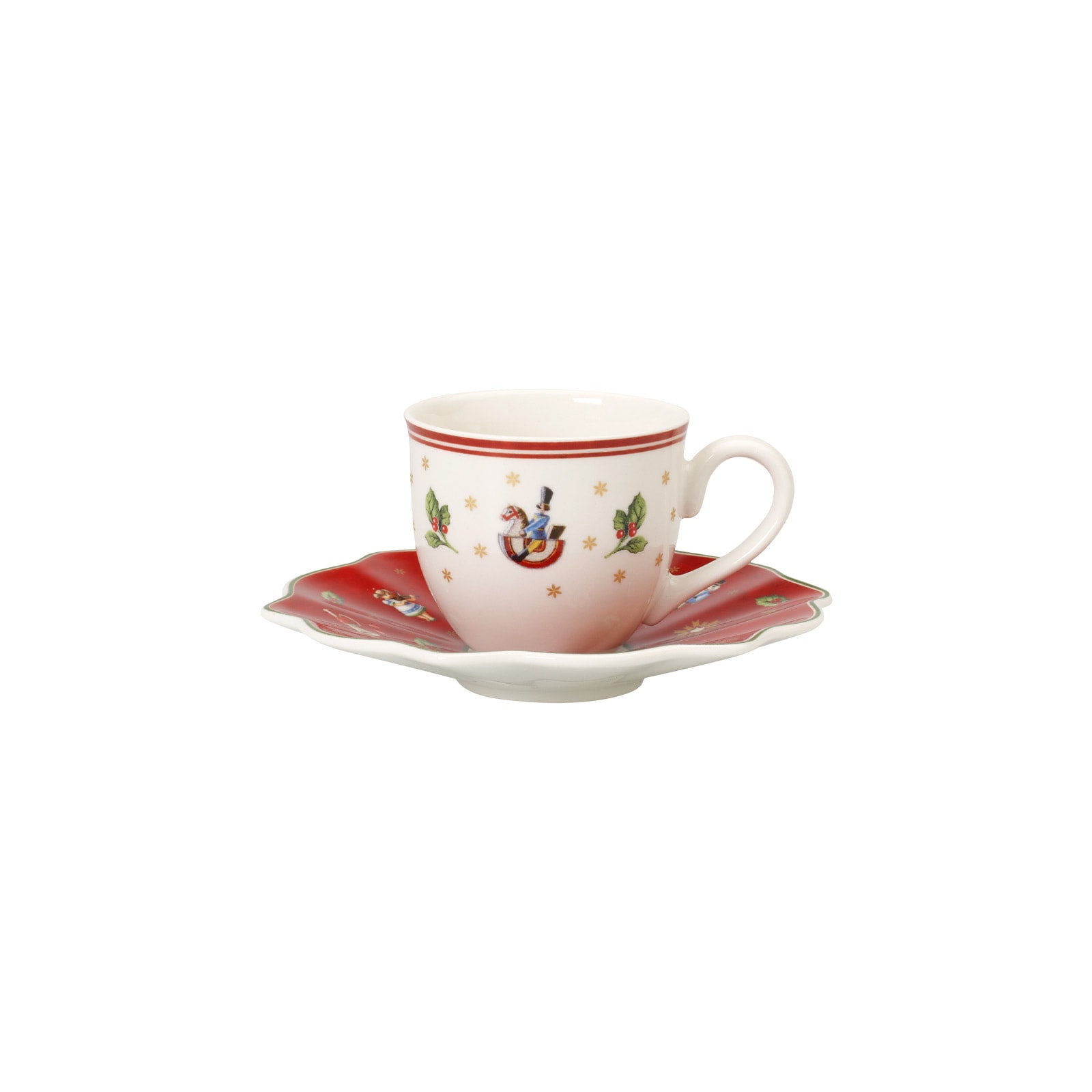 Villeroy & Boch Espressotasse "Espressotasse mit Untertasse Toys Delight 70 ml 2er Set bunt" Spülmaschinenfest, Mikrowellensicher