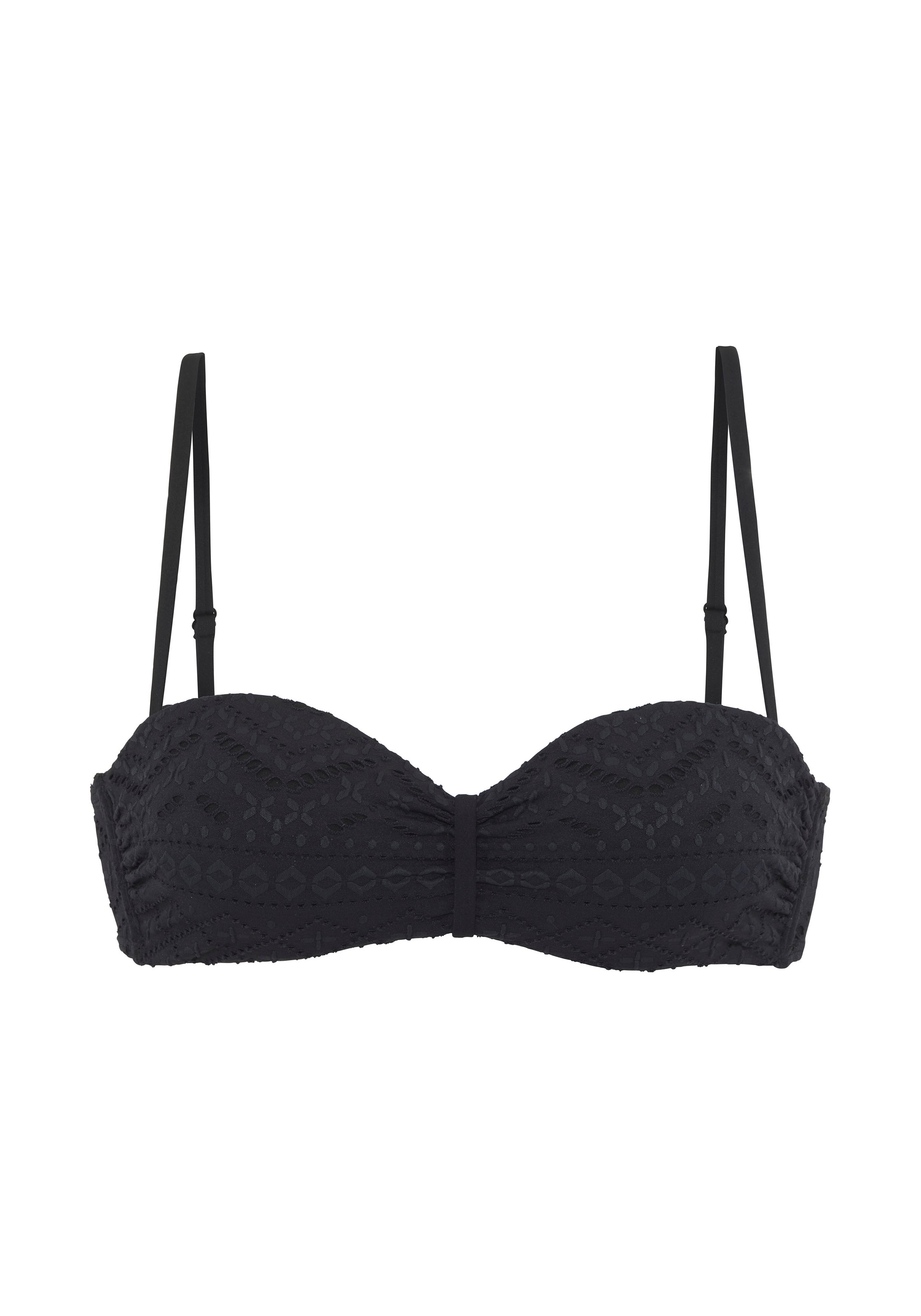 LASCANA Bügel-Bandeau-Bikini-Top "Omara", mit Lochstickerei günstig online kaufen